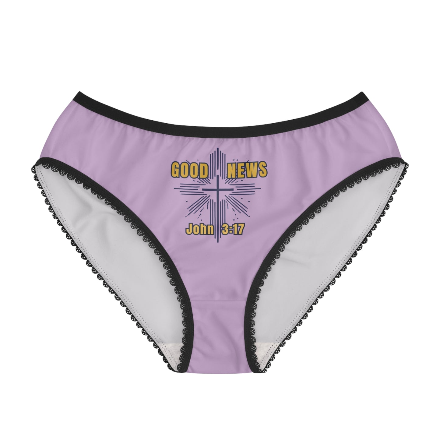 "Good News - John 3:17", Women's Briefs (Mauve)