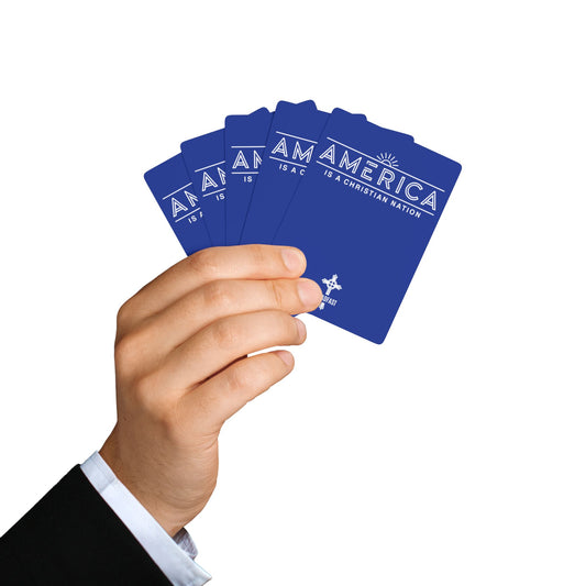 "America is a Christian Nation", Christian Playing Cards (Patriot Blue)