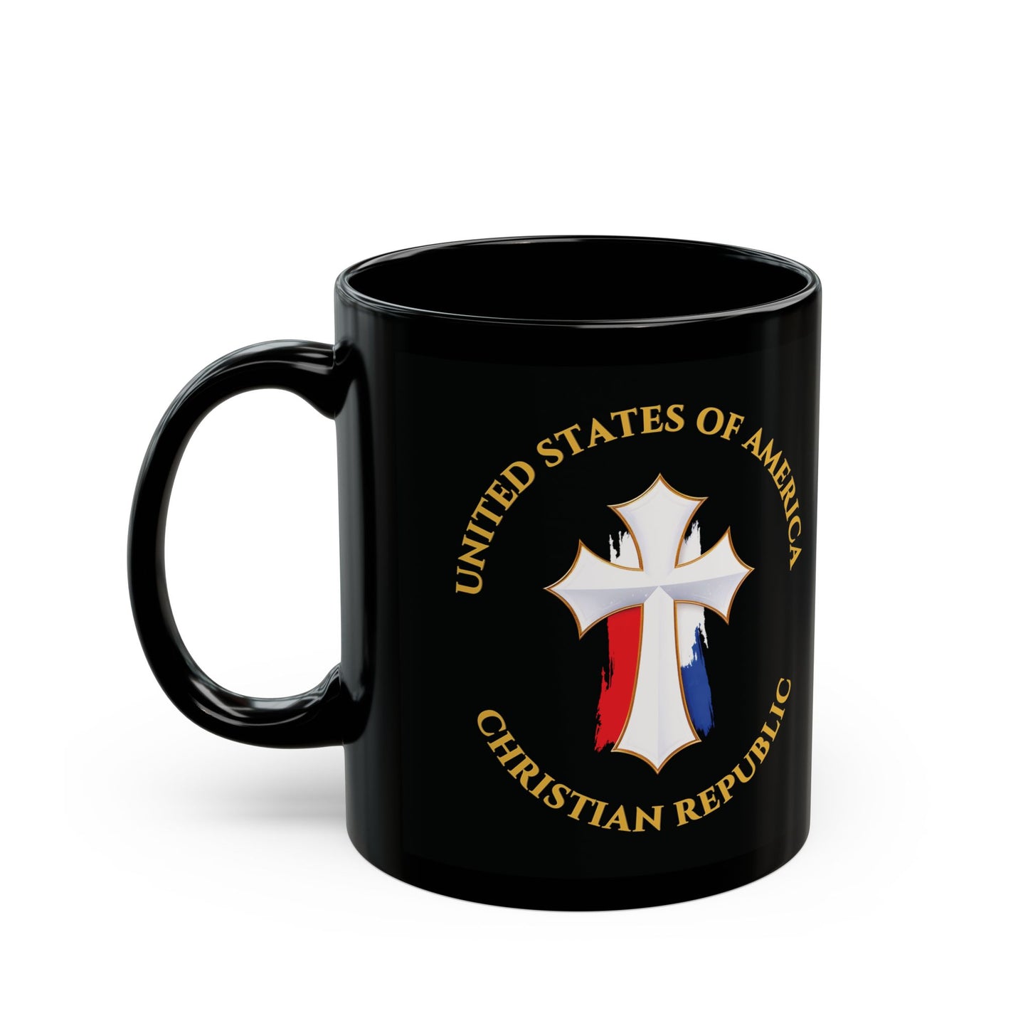 "USA Christian Republic" #12, Black Mug (11oz & 15oz)