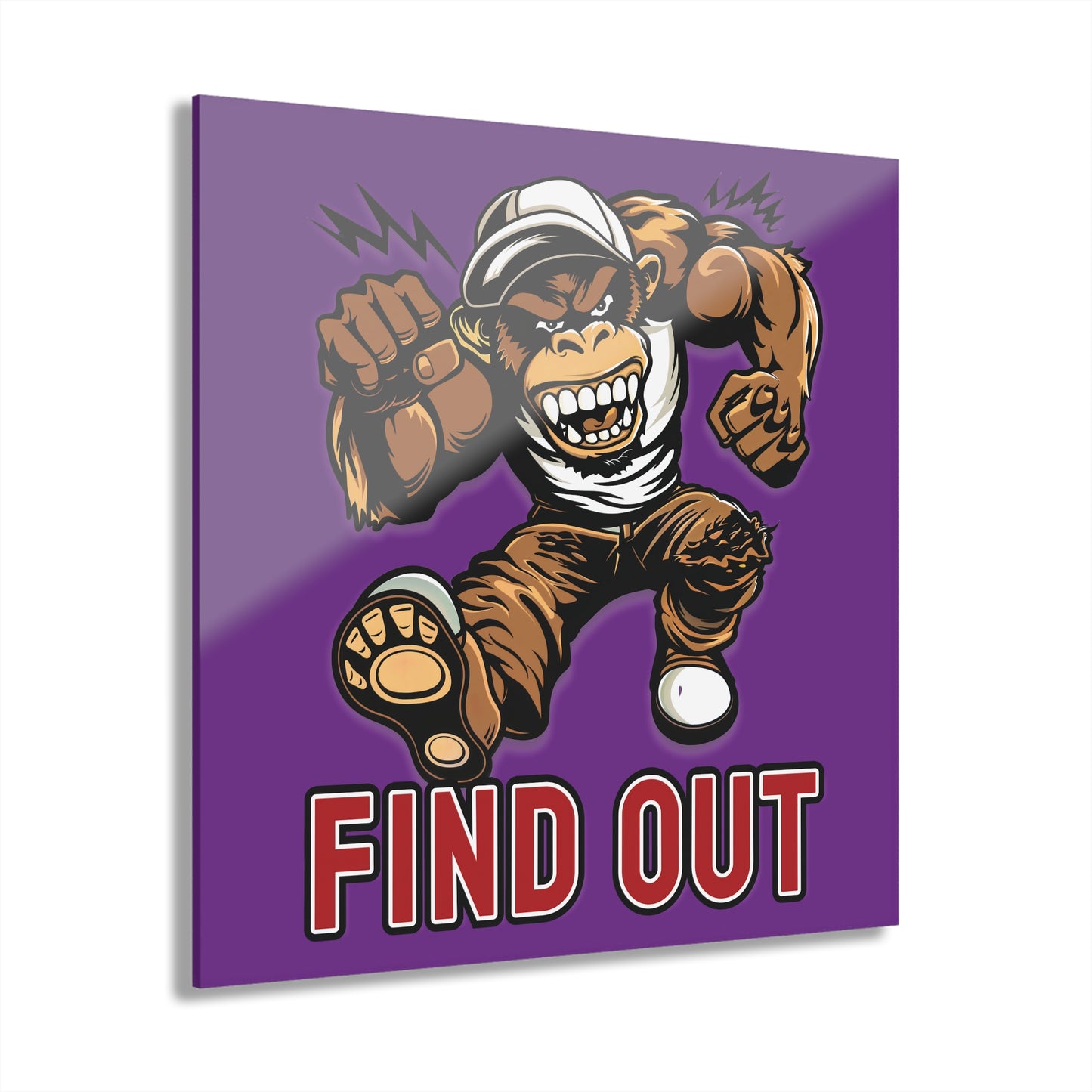 "Find Out", Acrylic Wall Prints (French Cleat Hanging) (Vesper Violet)