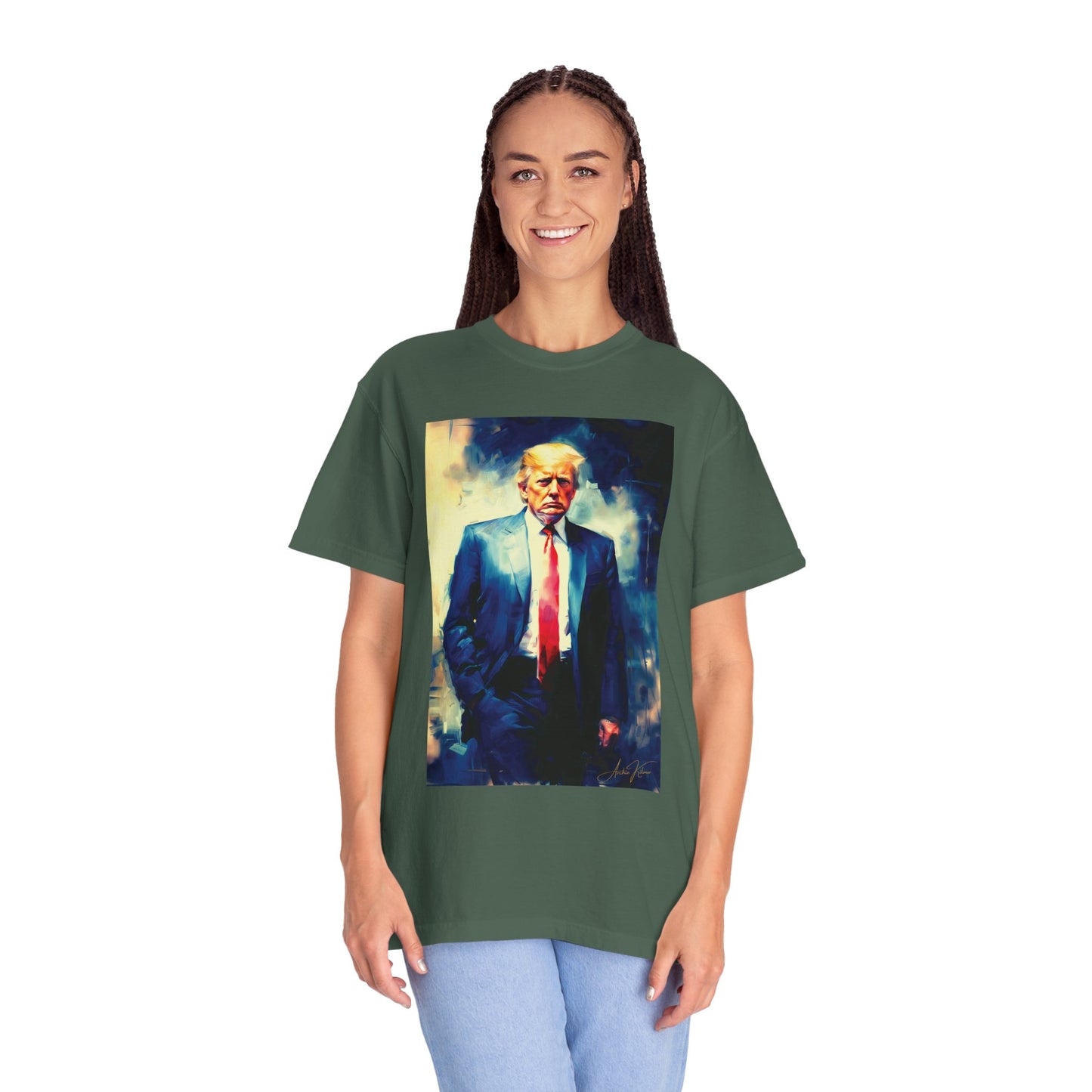 "Trump Portrait No. 6", Unisex T-shirt (Dark Colors)