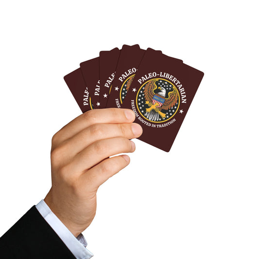 "Paleo-Libertarian" #01, Political Playing Cards (Mahogany)