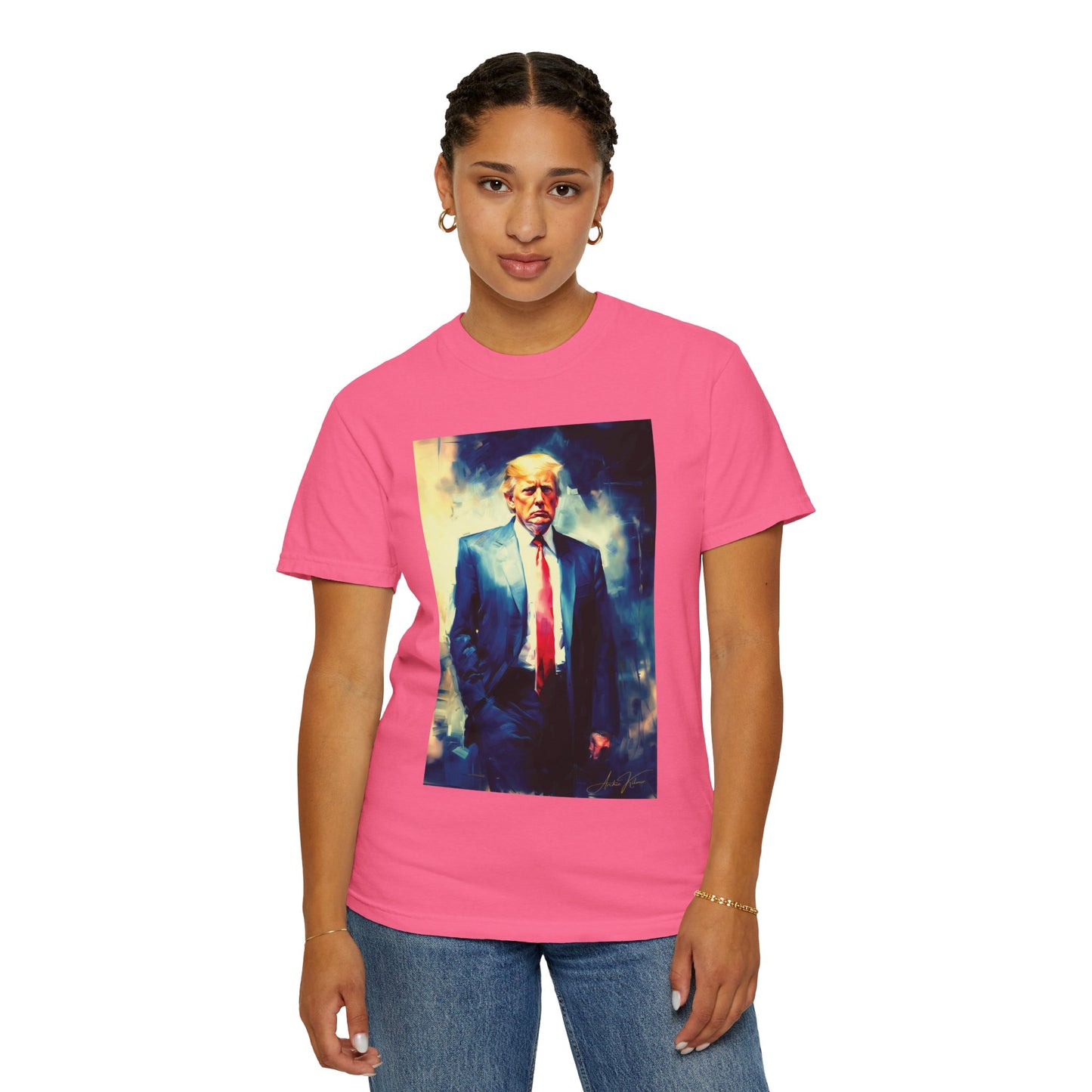"Trump Portrait No. 6", Unisex T-shirt (Dark Colors)