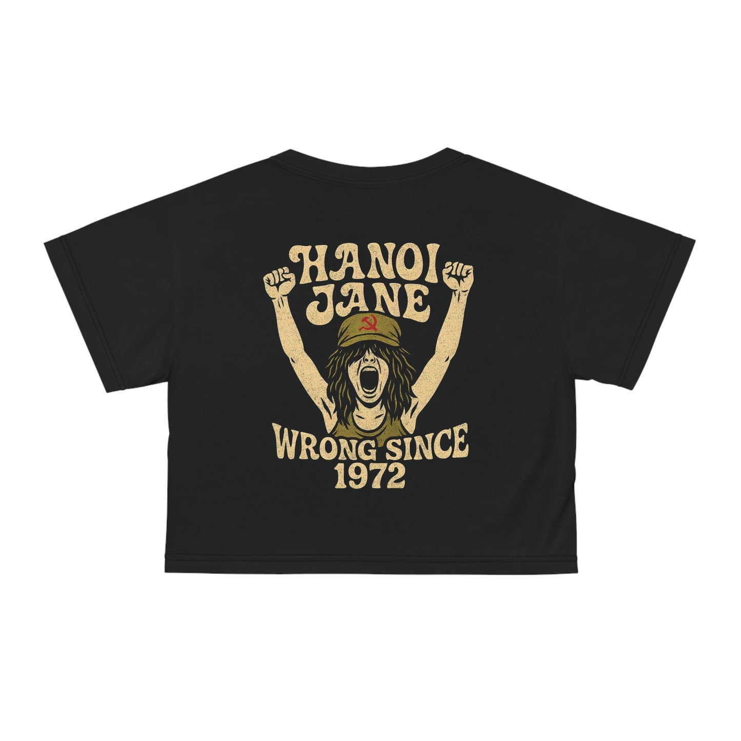 "Hanoi Jane", Black Crop Tee