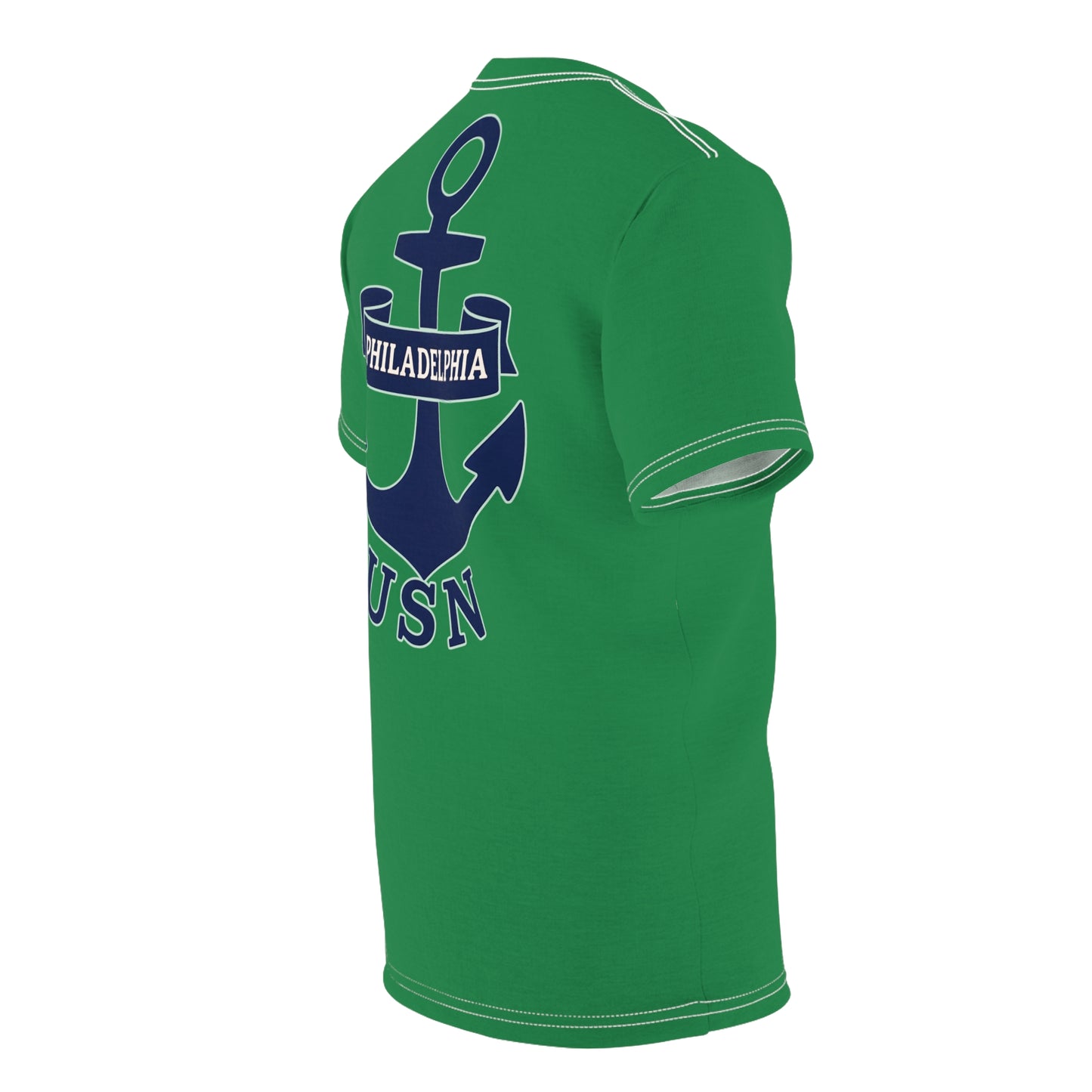 "USN Anchor", Unisex T-shirt (Bottle Glass)