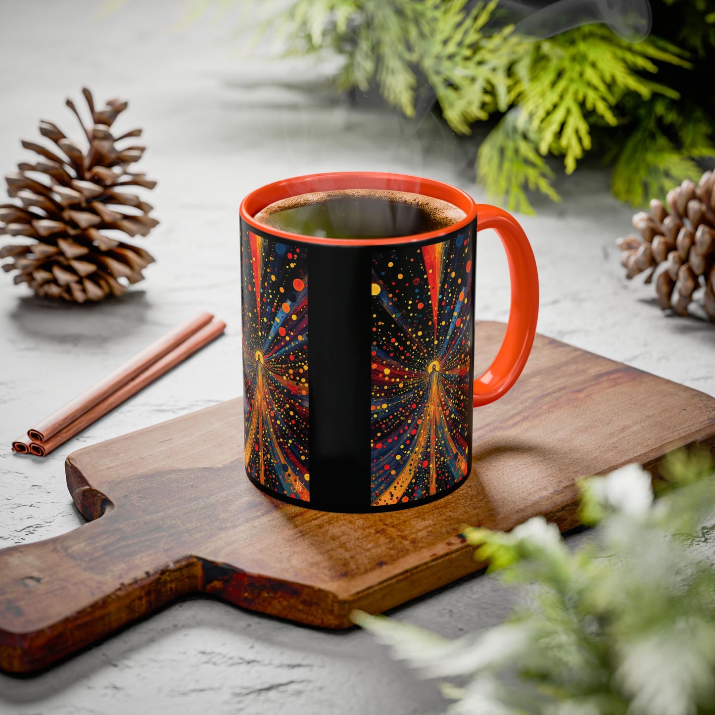 "Illuminated by Grace - 2 Corinthians 4:6", Colorful Mugs (11oz & 15oz)
