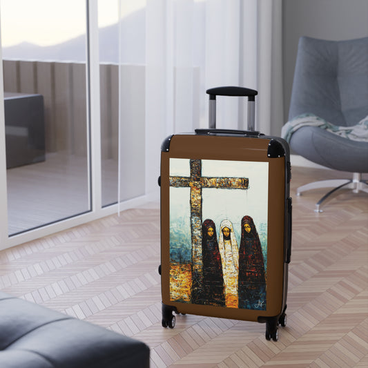 "At-the-Foot of the Cross - John 19:25", Suitcases (Dark Brown)