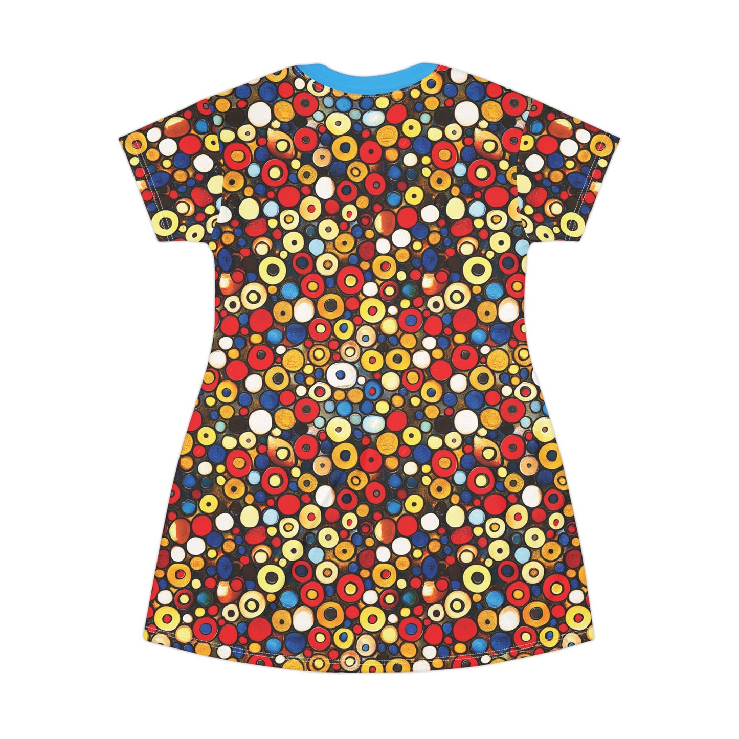 "Bits and Bobs", T-Shirt Dress (Mediterranean Blue Collar)