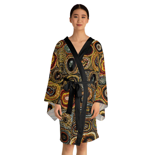 "Every Detail, His Design", Long Sleeve Kimono Robe