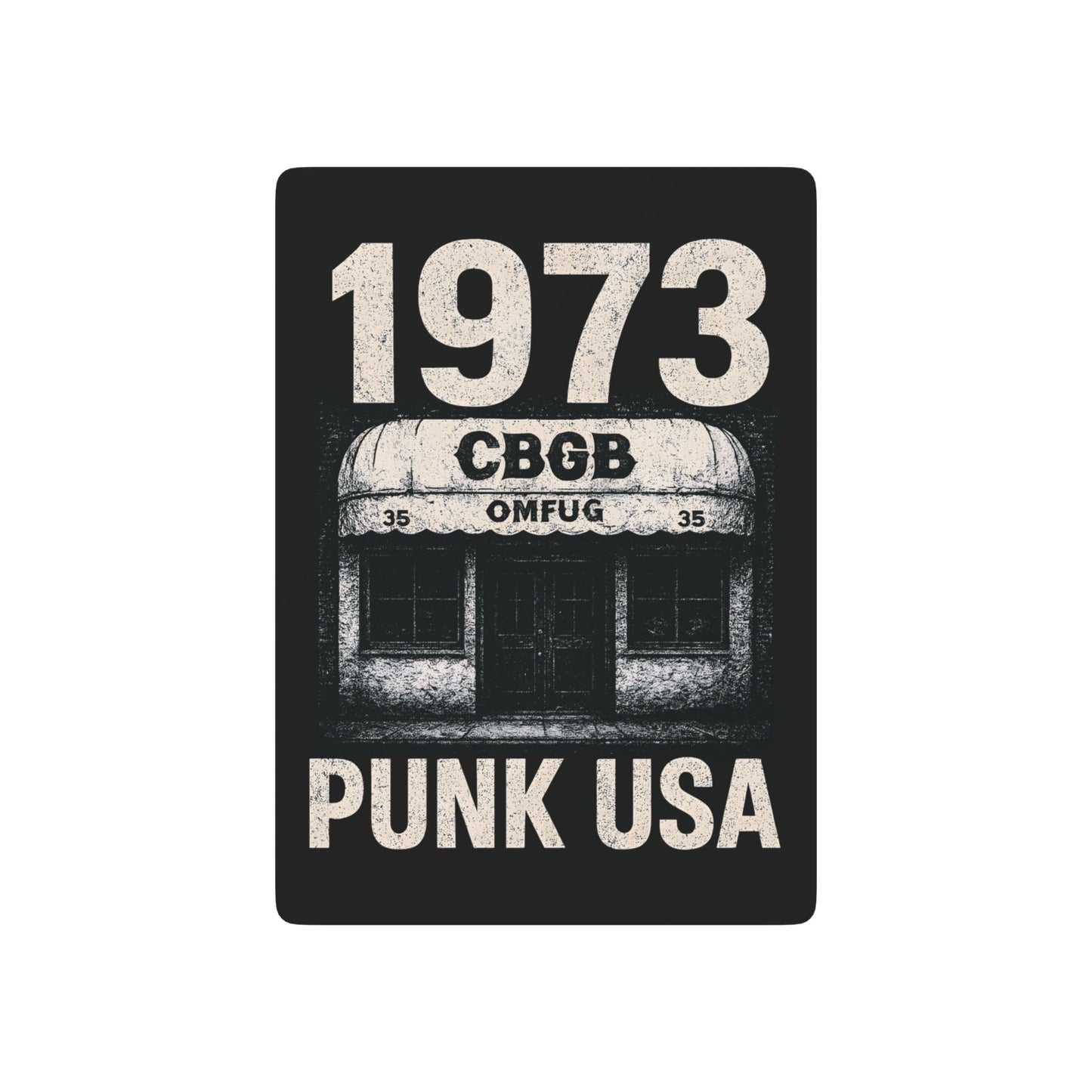 "1973 Punk USA", Cultural Playing Cards (70's Black)