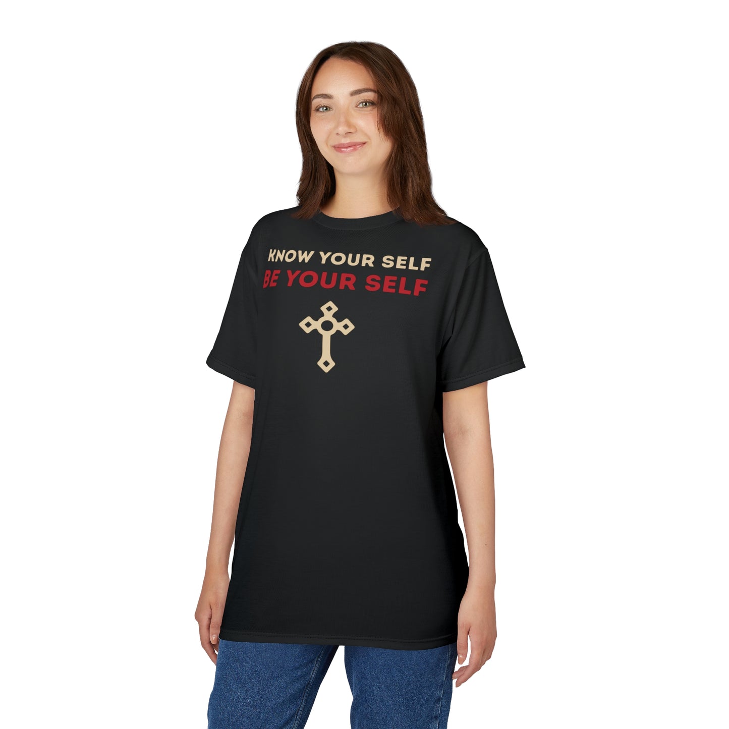 "Know Your Self", Unisex T-shirt (Obsidian Black)
