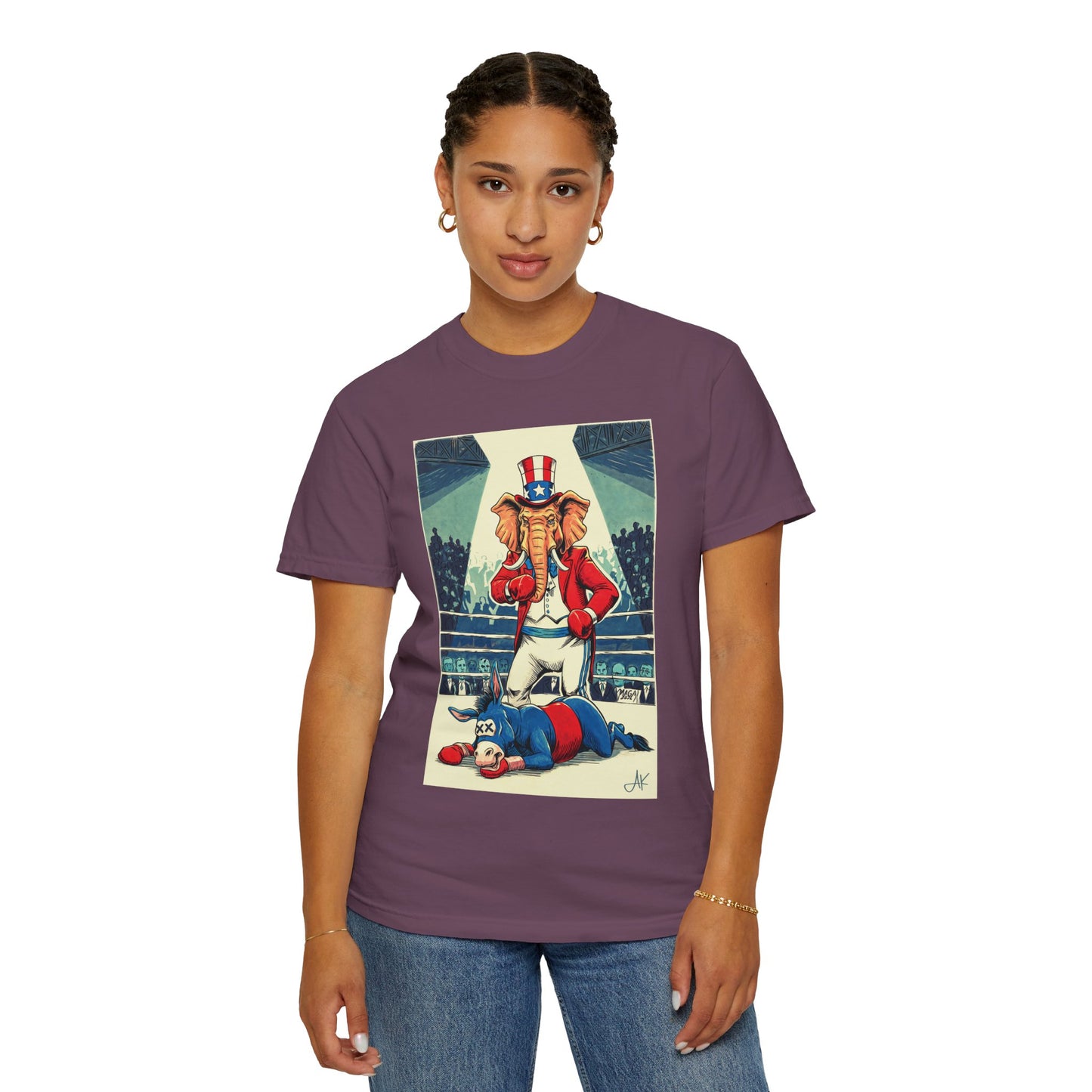 "Brutal Woke Knockout 2024", Unisex T-shirt (Dark Colors)
