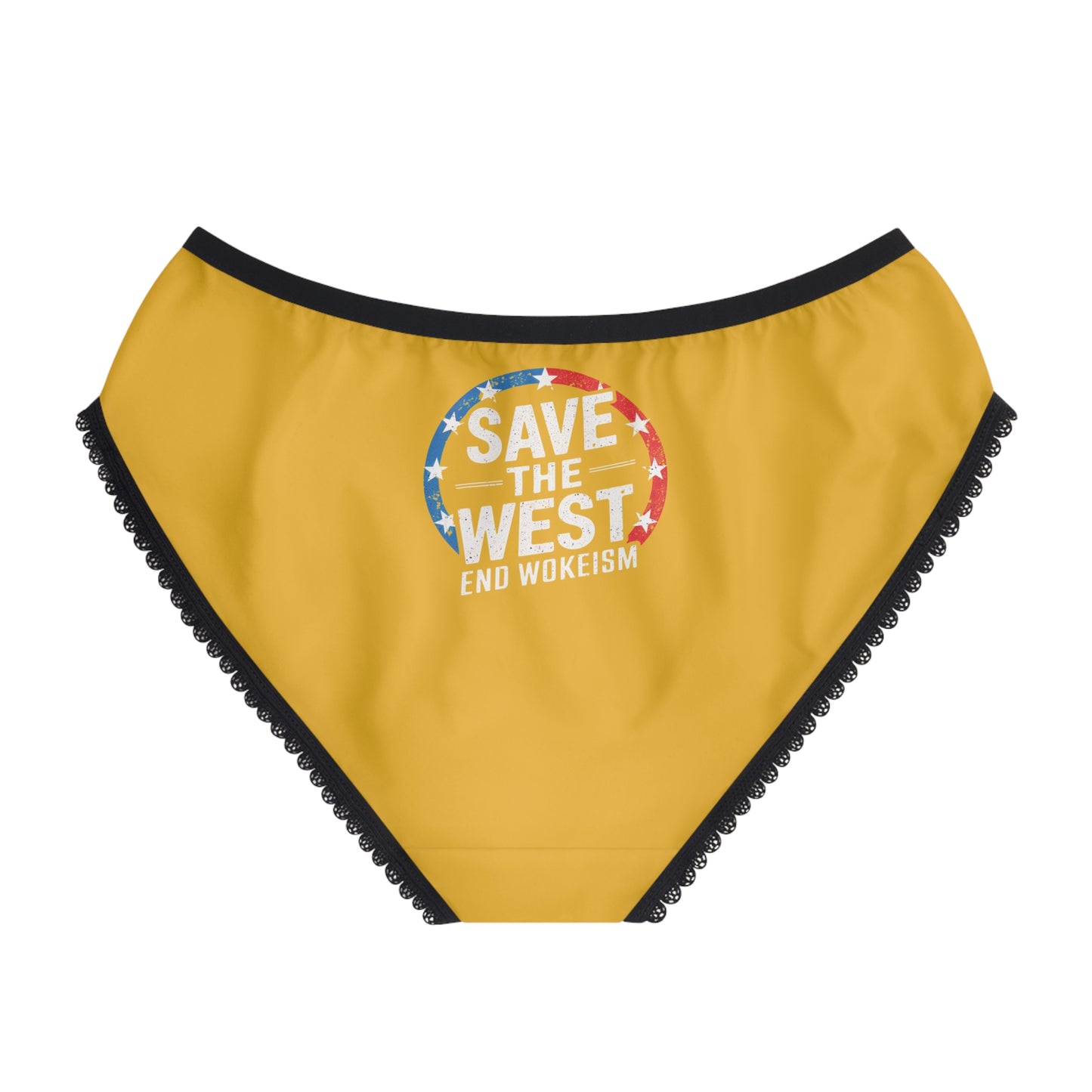 "Save the West - End Wokeism", Women's Briefs (Amber)