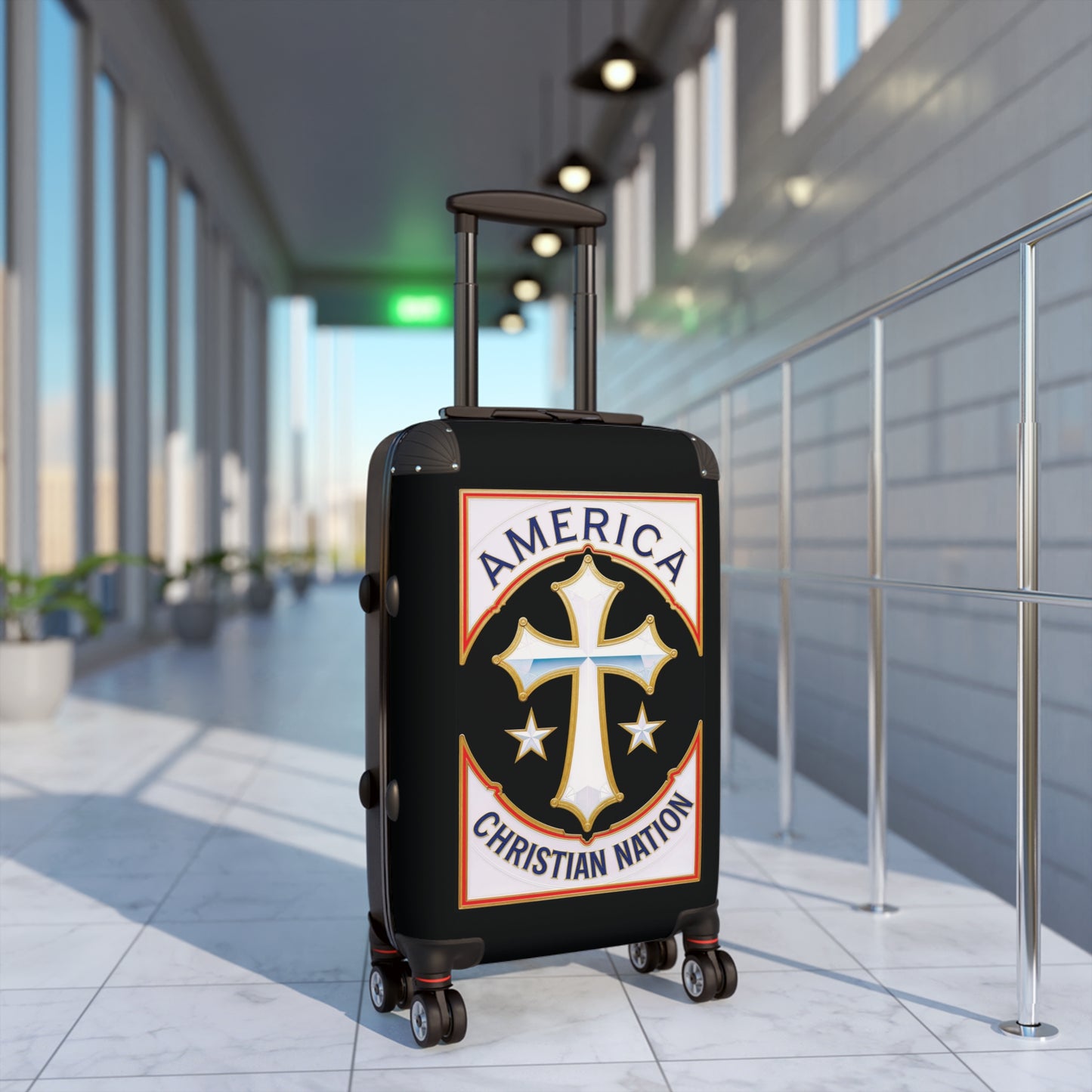 "America Christian Nation" #21 Suitcases (Pitch Black)