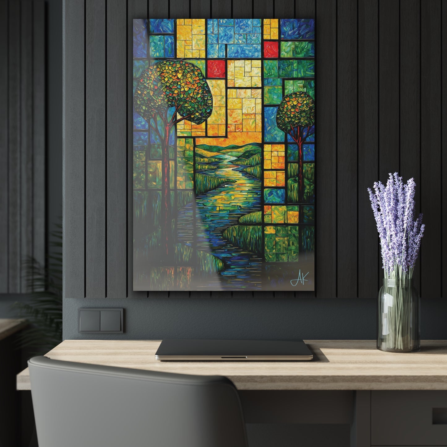 "River Add" #01, Fine Art Acrylic Wall Prints (French Cleat Hanging)