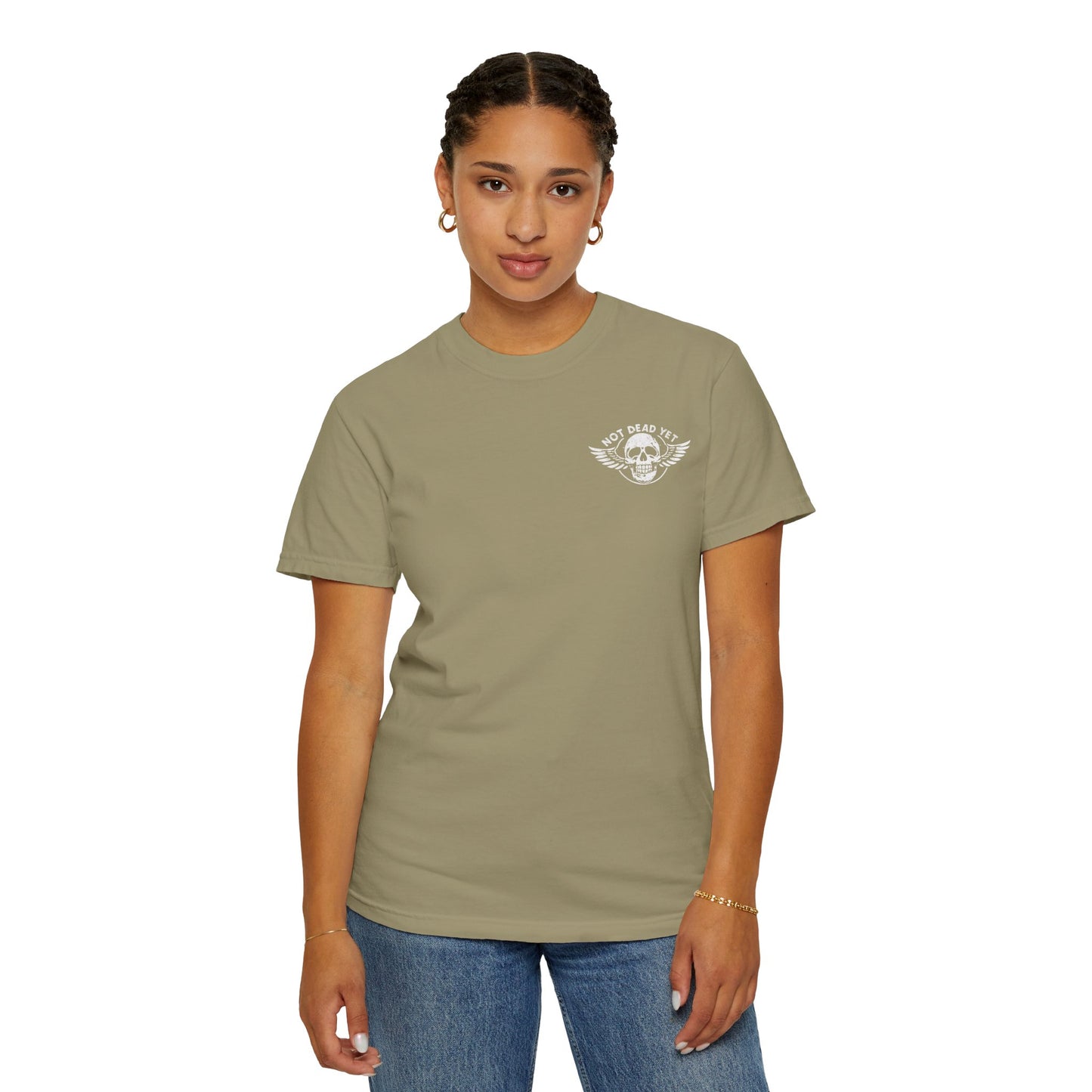 "Not Dead Yet - Winged Skull", Unisex T-shirt
