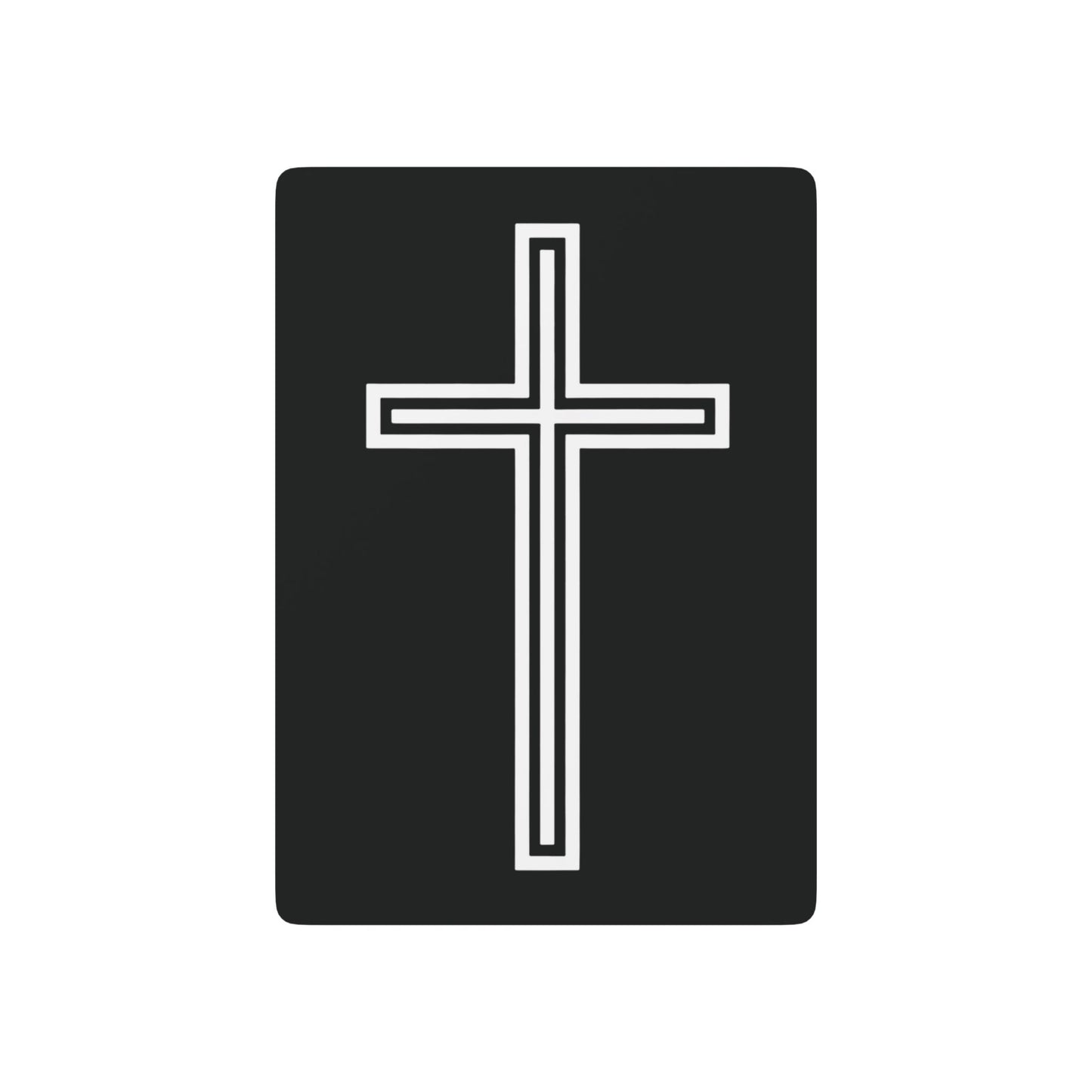 "A Simple Cross", Chrsitian Playing Cards (Void Black)