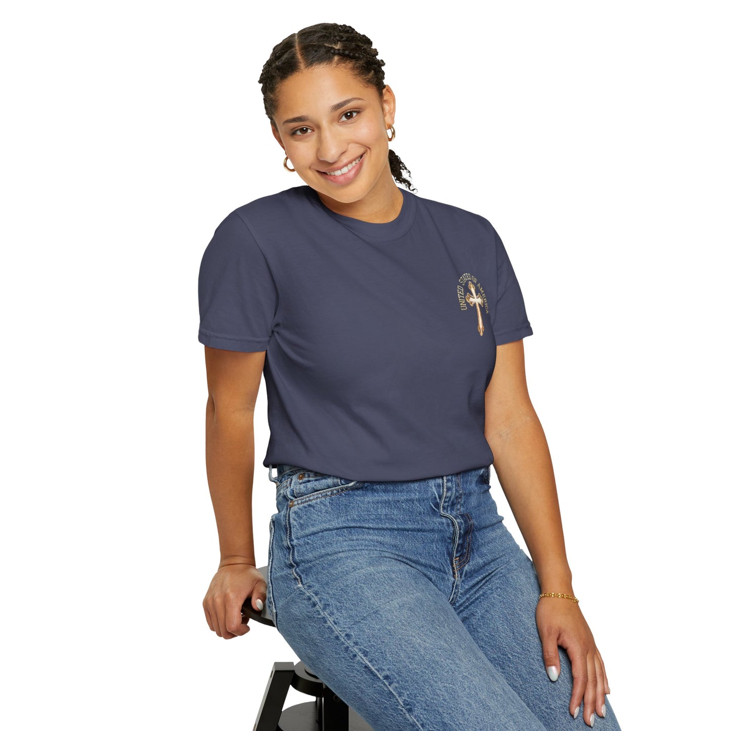 "USA Gold Cross", Unisex T-shirt