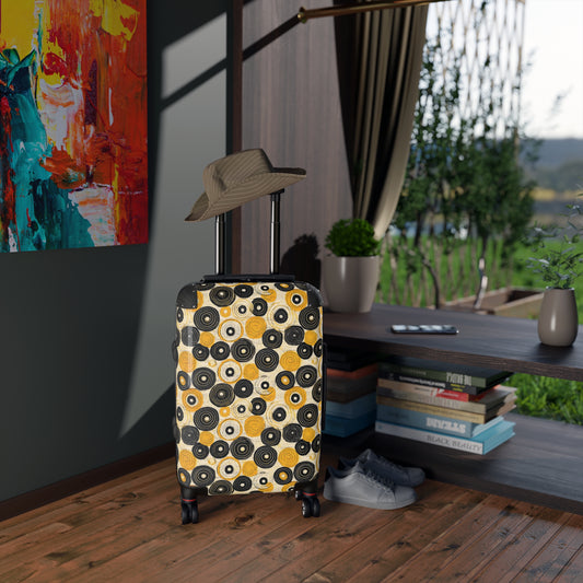"Old 45's" Pattern Art Suitcases