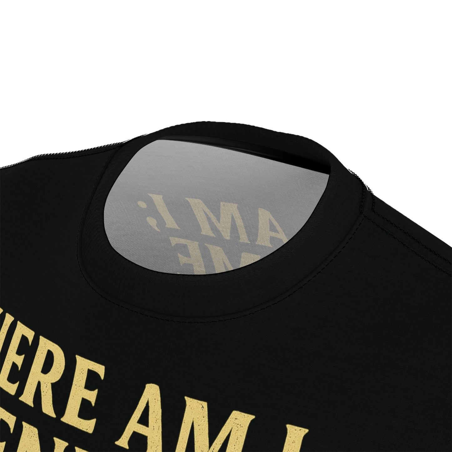 "Isaiah 6:8 (KJV)", Wearable Art Unisex T-shirt (Peatshadow Black)