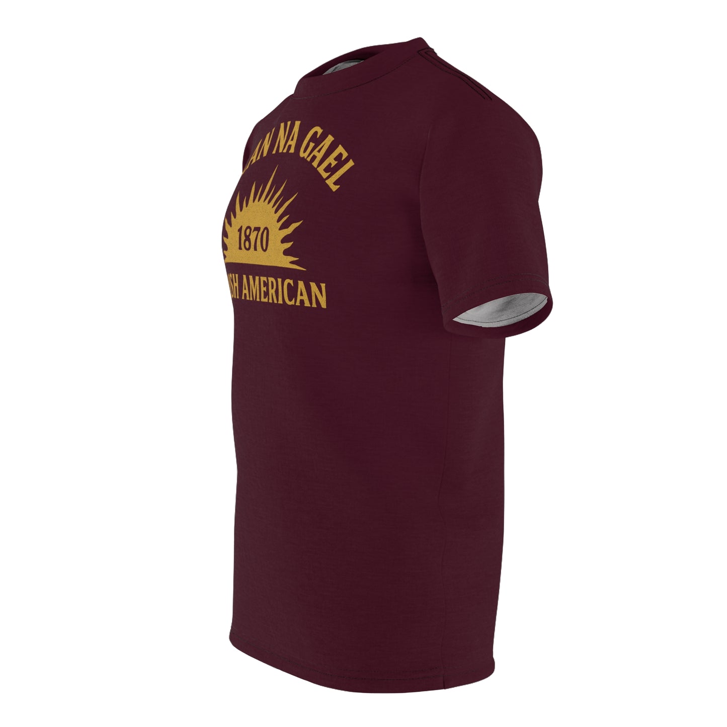 "Clan na Gael - Irish American", Unisex T-shirt (Black Raspberry)