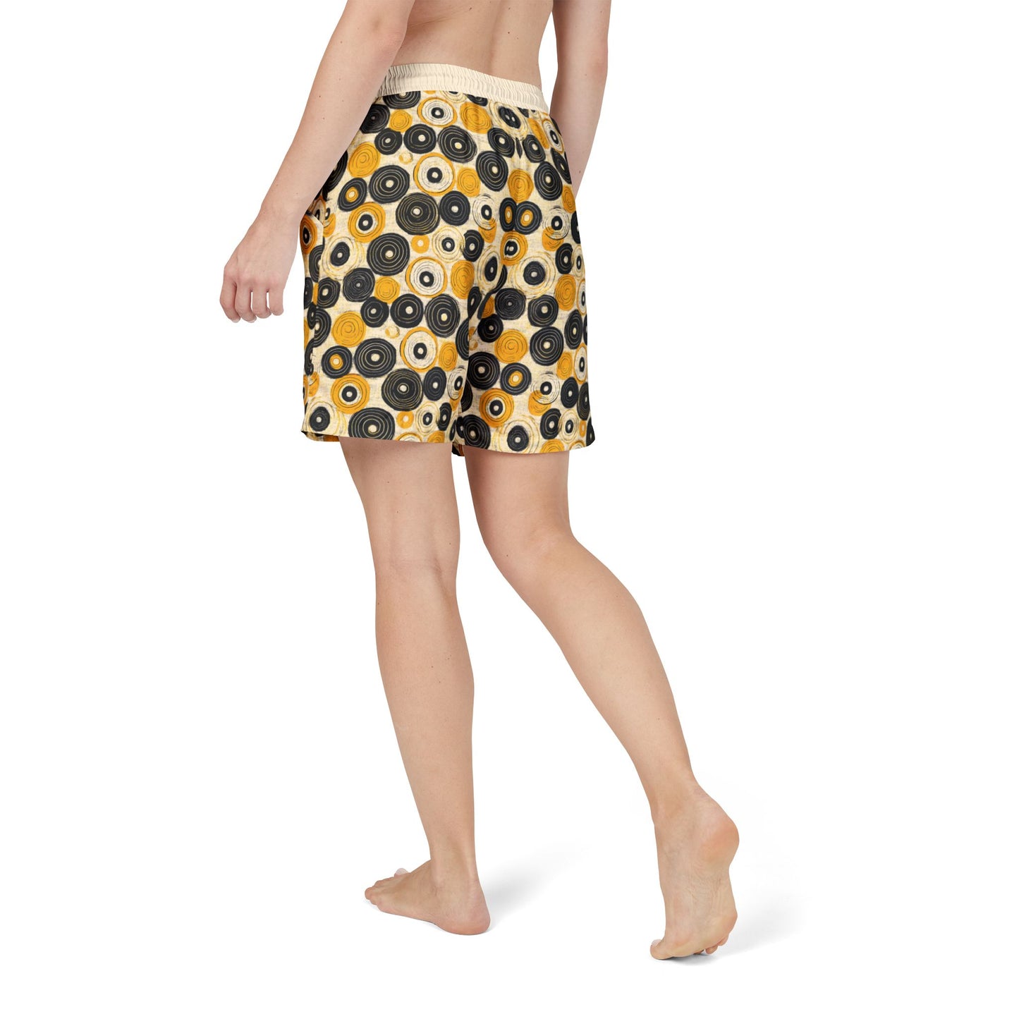 "Old 45's", Swim Shorts (Dough White Waistband)