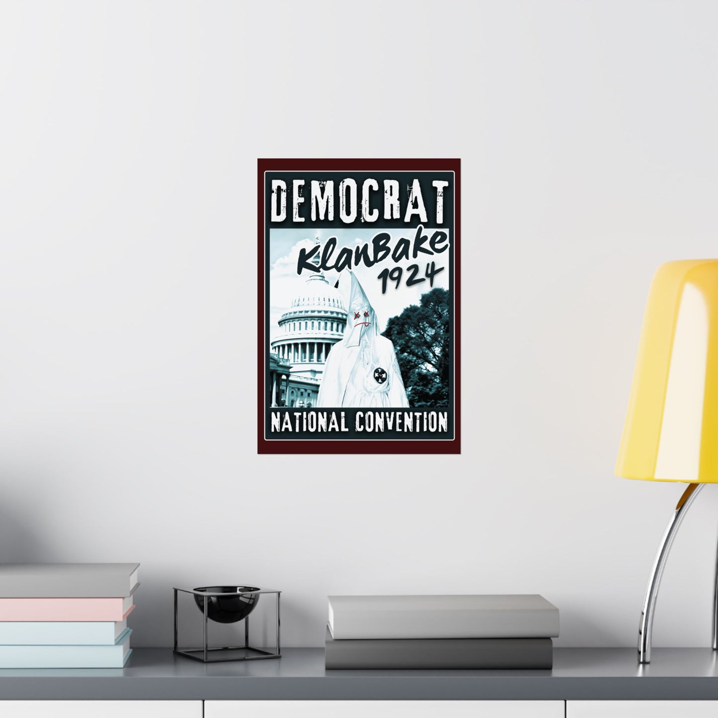 "Democrat KlanBake 1924", Matte Poster (Nine Tails Red)