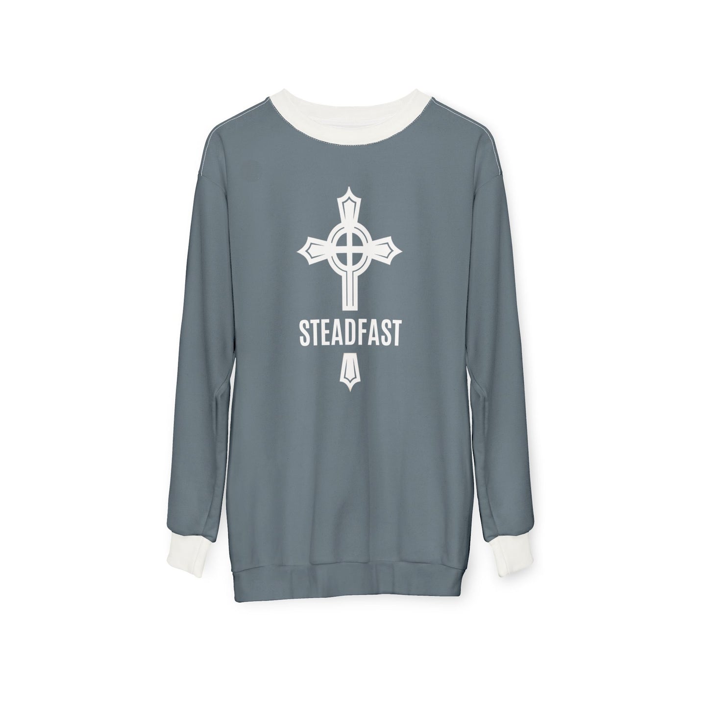 "Steadfast Cross", Unisex Sweatshirt (Slate Grey)