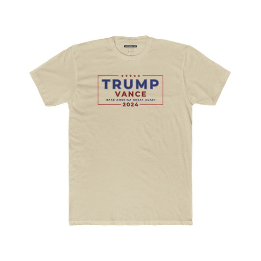 "TRUMP VANCE 2024", Unisex Cotton Crew Tee - Collectible History