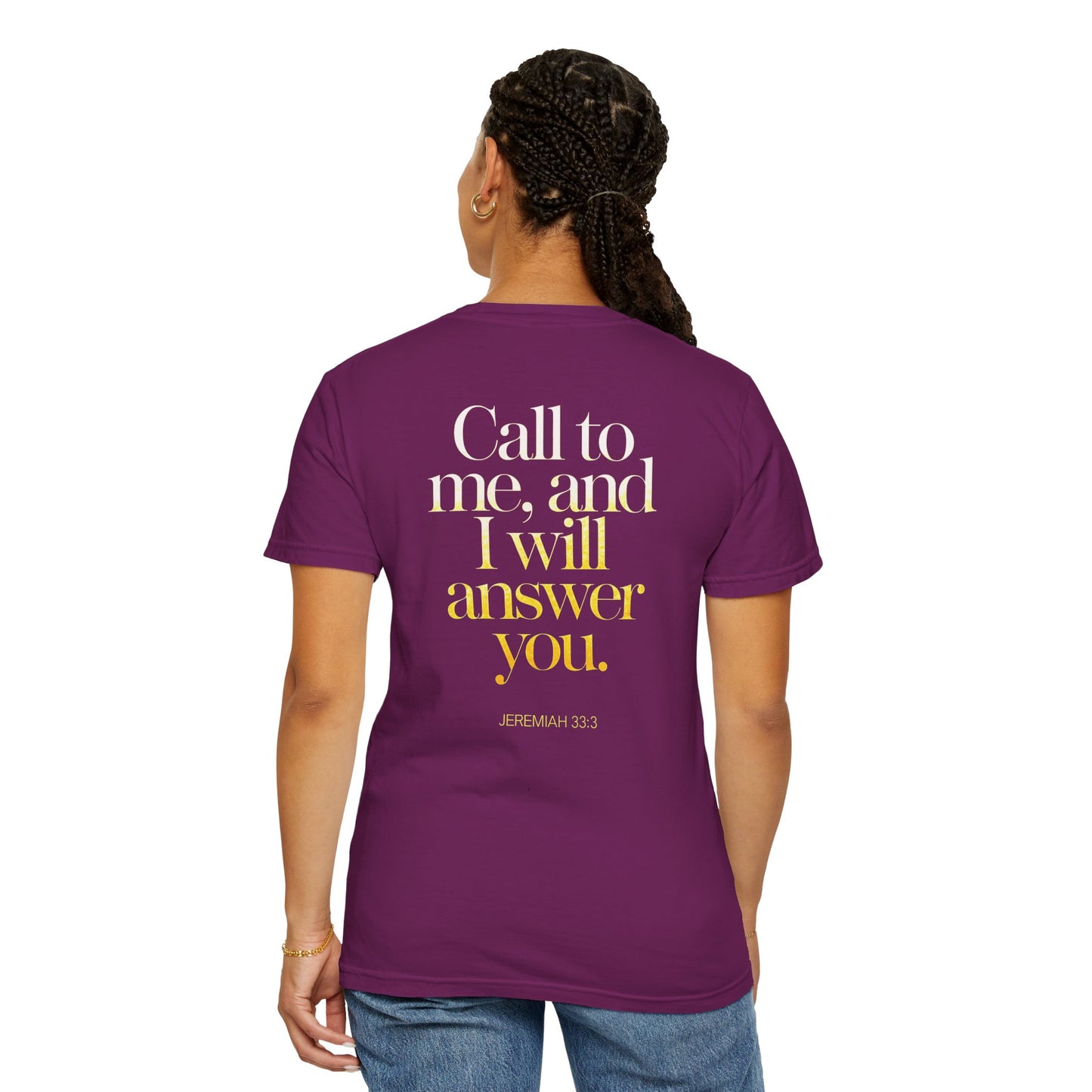 "Call to Me - Jeremiah 33:3" #02, Unisex T-shirt