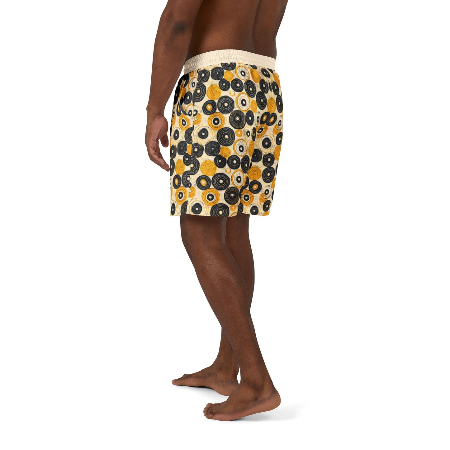"Old 45's", Swim Shorts (Dough White Waistband)