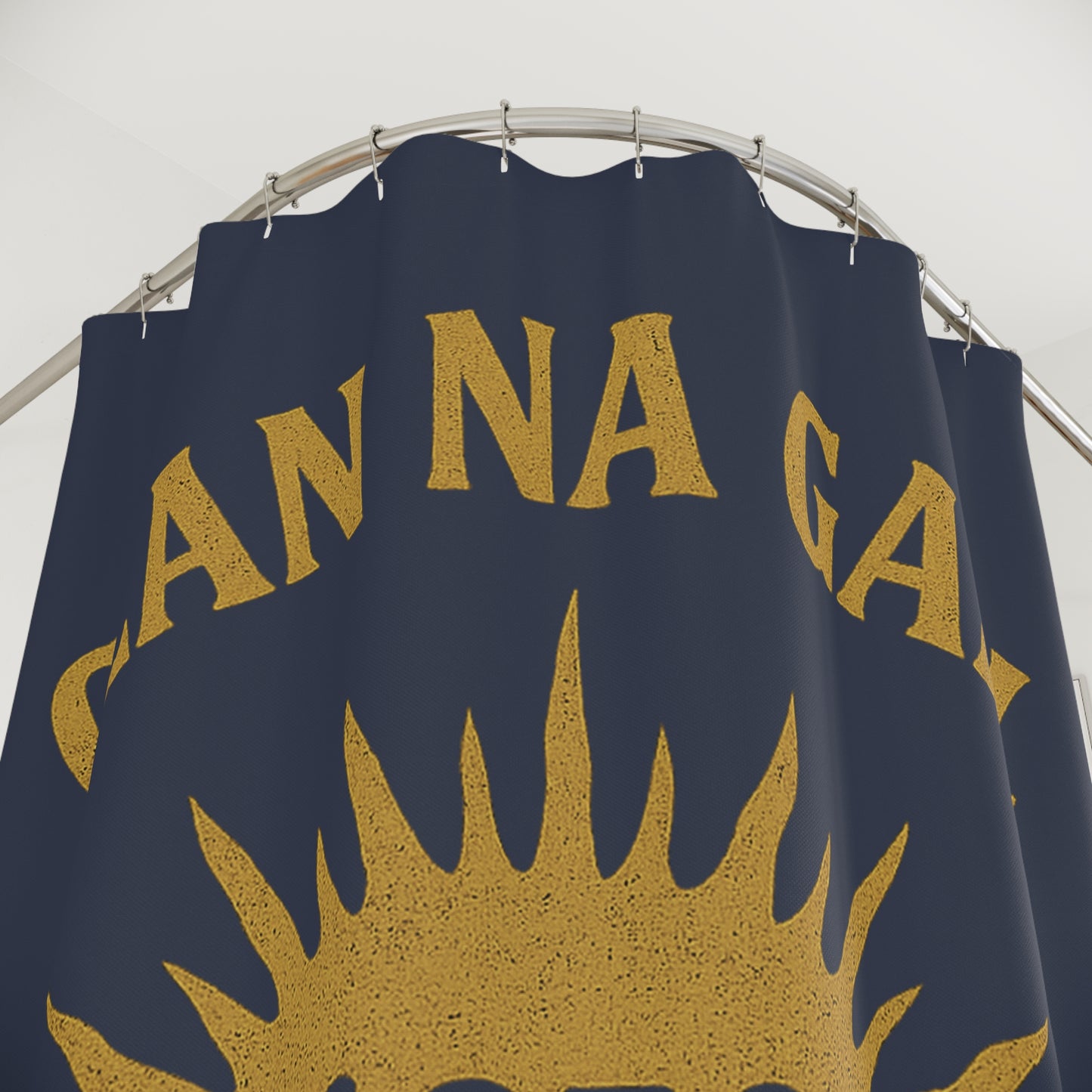"Clan na Gael - Irish American", Shower Curtains (Blue Burka Grey)