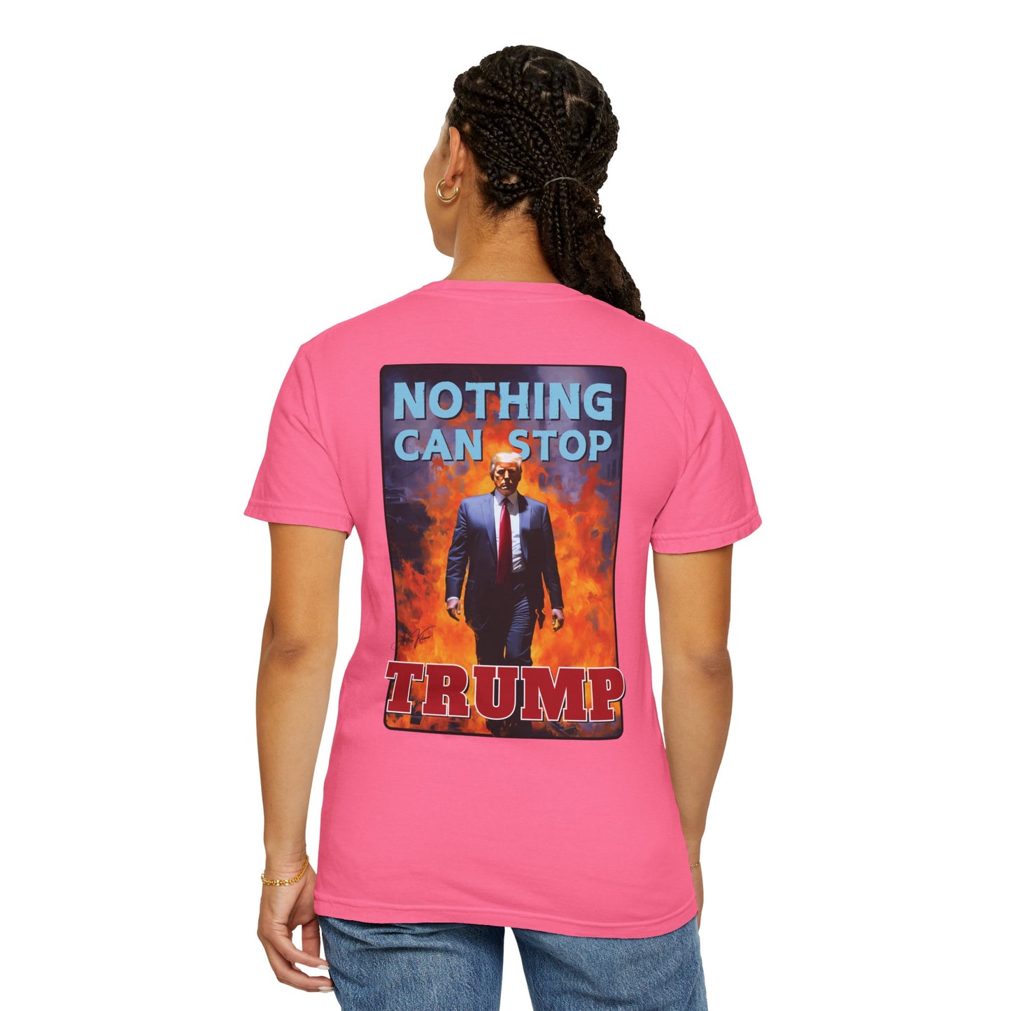 "Nothing Can Stop Trump", Unisex T-shirt (Dark Colors)