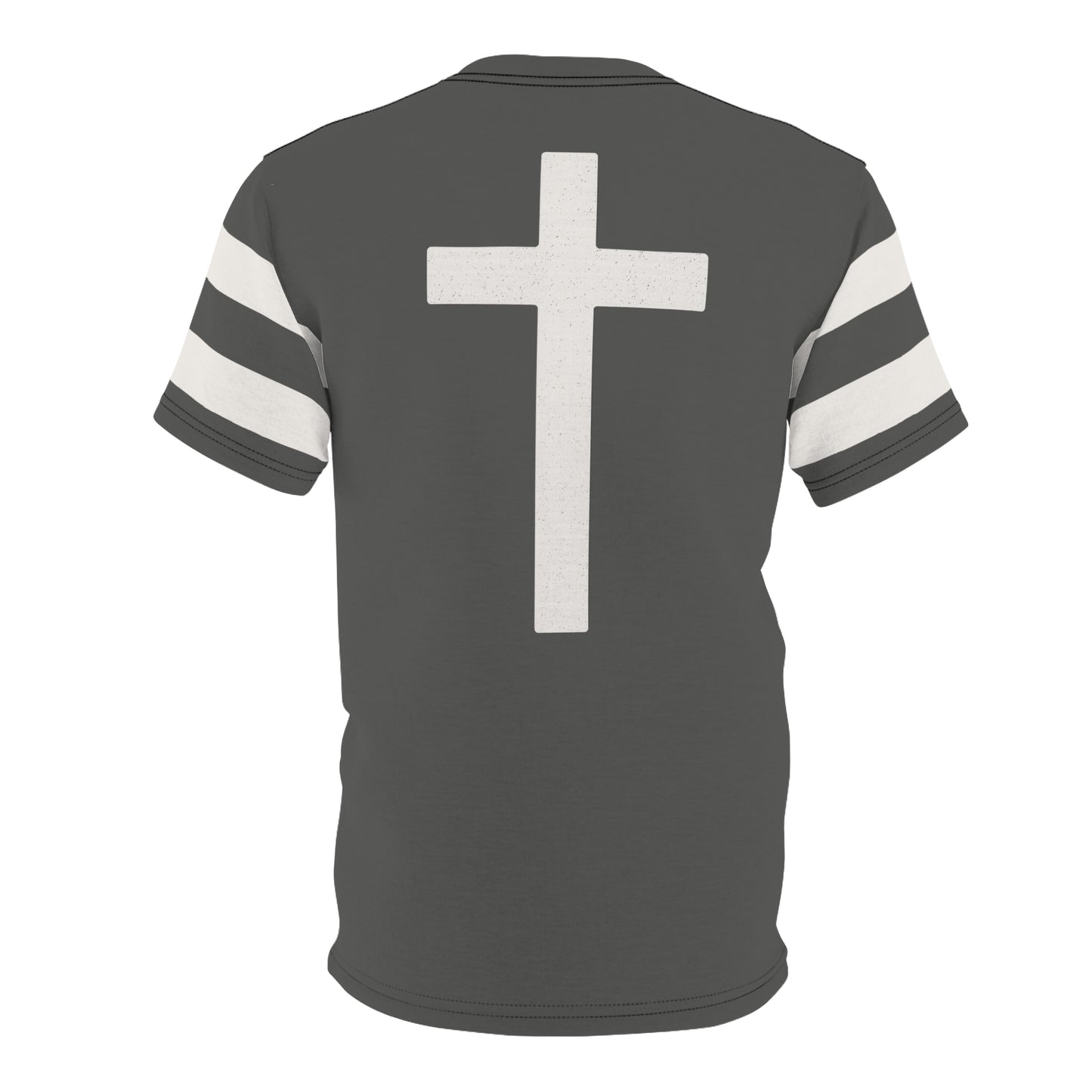 "Faith Overcomes Fear", Unisex Tee (Panzer Grey)