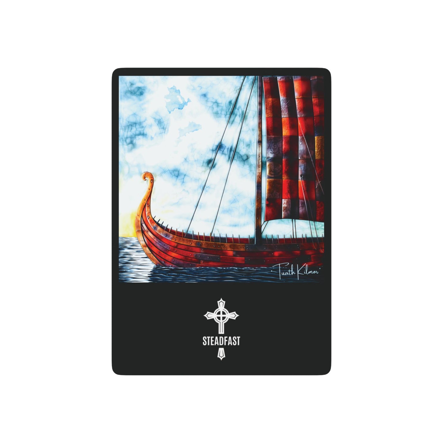 "Patched Over", Fine Art Playing Cards (Void Black)