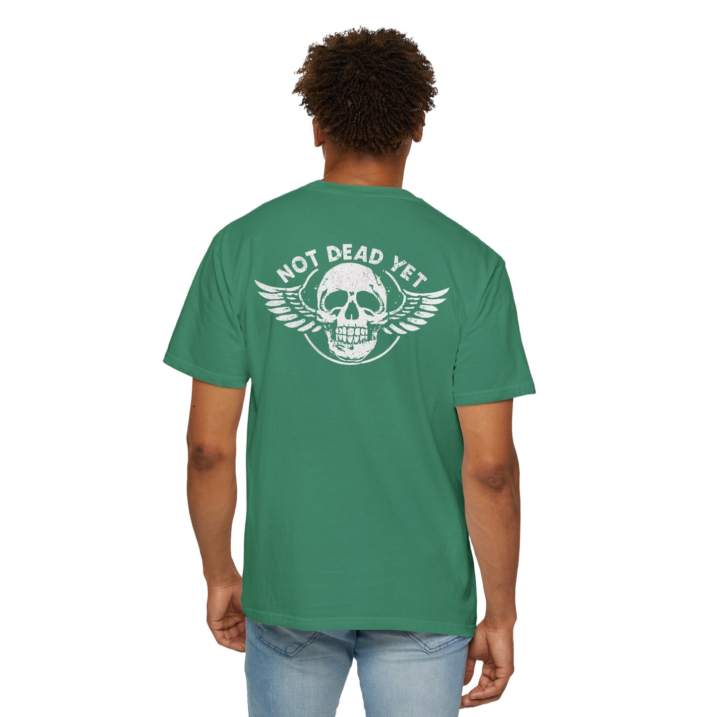 "Not Dead Yet - Winged Skull", Unisex T-shirt