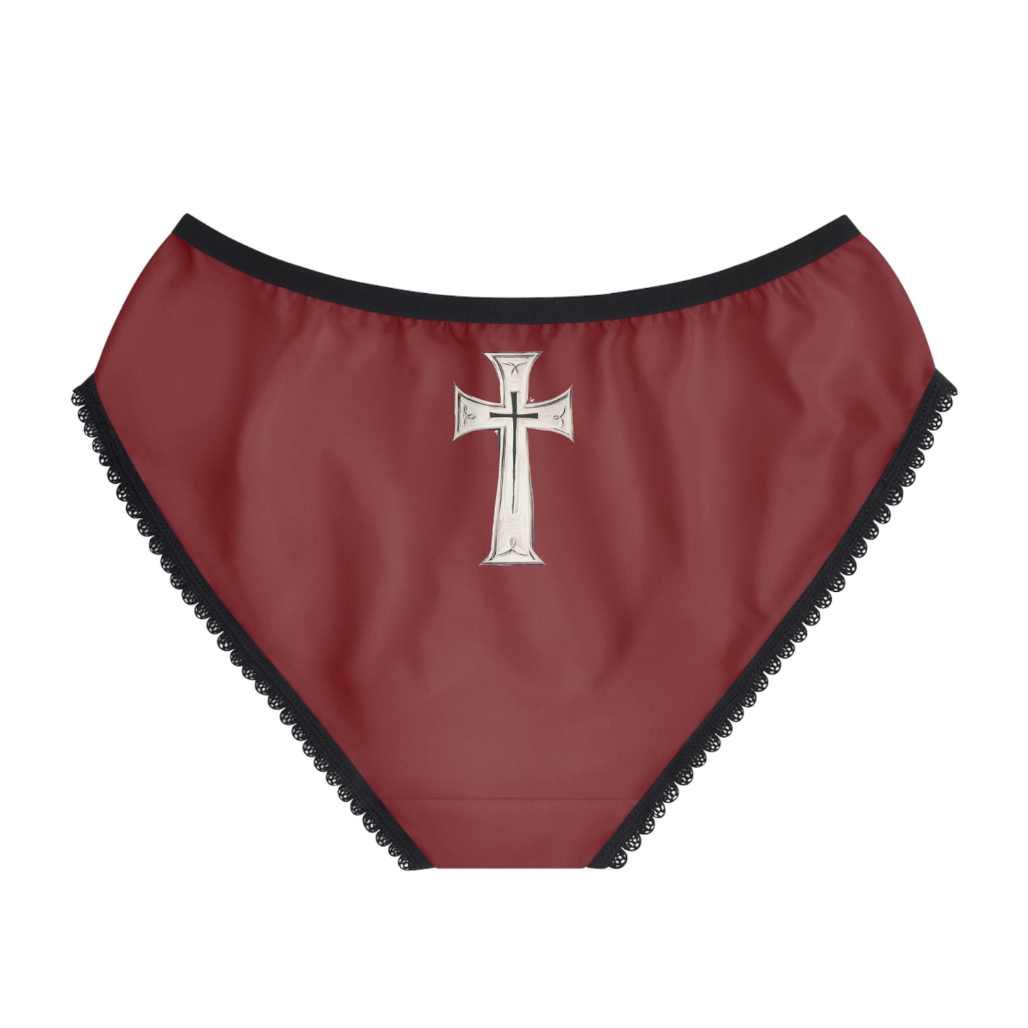"First Darkness Then Comes Light" #02, Women's Briefs (Burgundy)