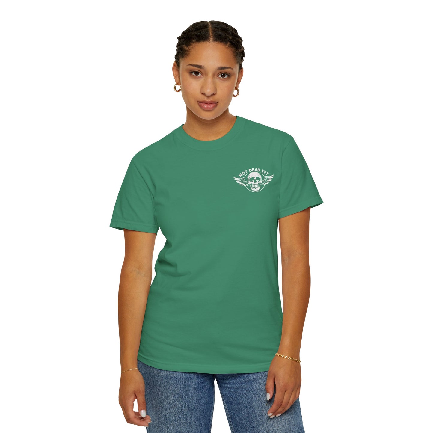 "Not Dead Yet - Winged Skull", Unisex T-shirt