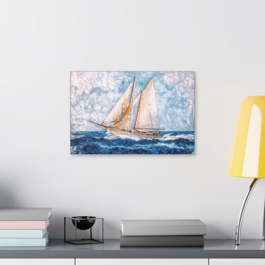 "Echoes of Ancestral Sea Lords", Stretched Classic Canvas Fine Art Print
