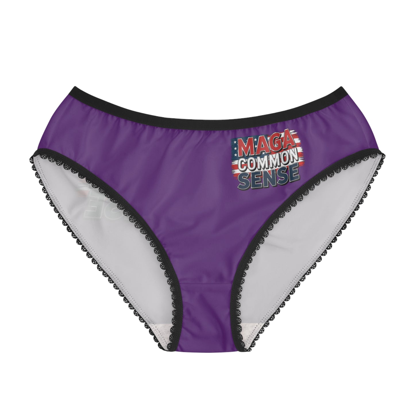 "MAGA Common Sense" #01, Women's Briefs (Jacaranda Midnight)