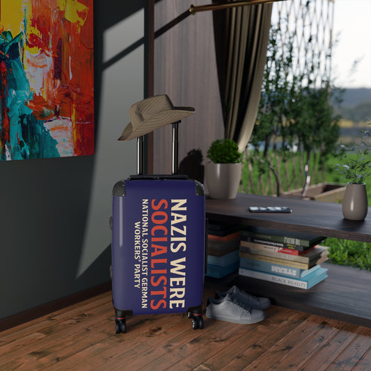 "Nazis were Socialists", Suitcase (Obsidian Blue)