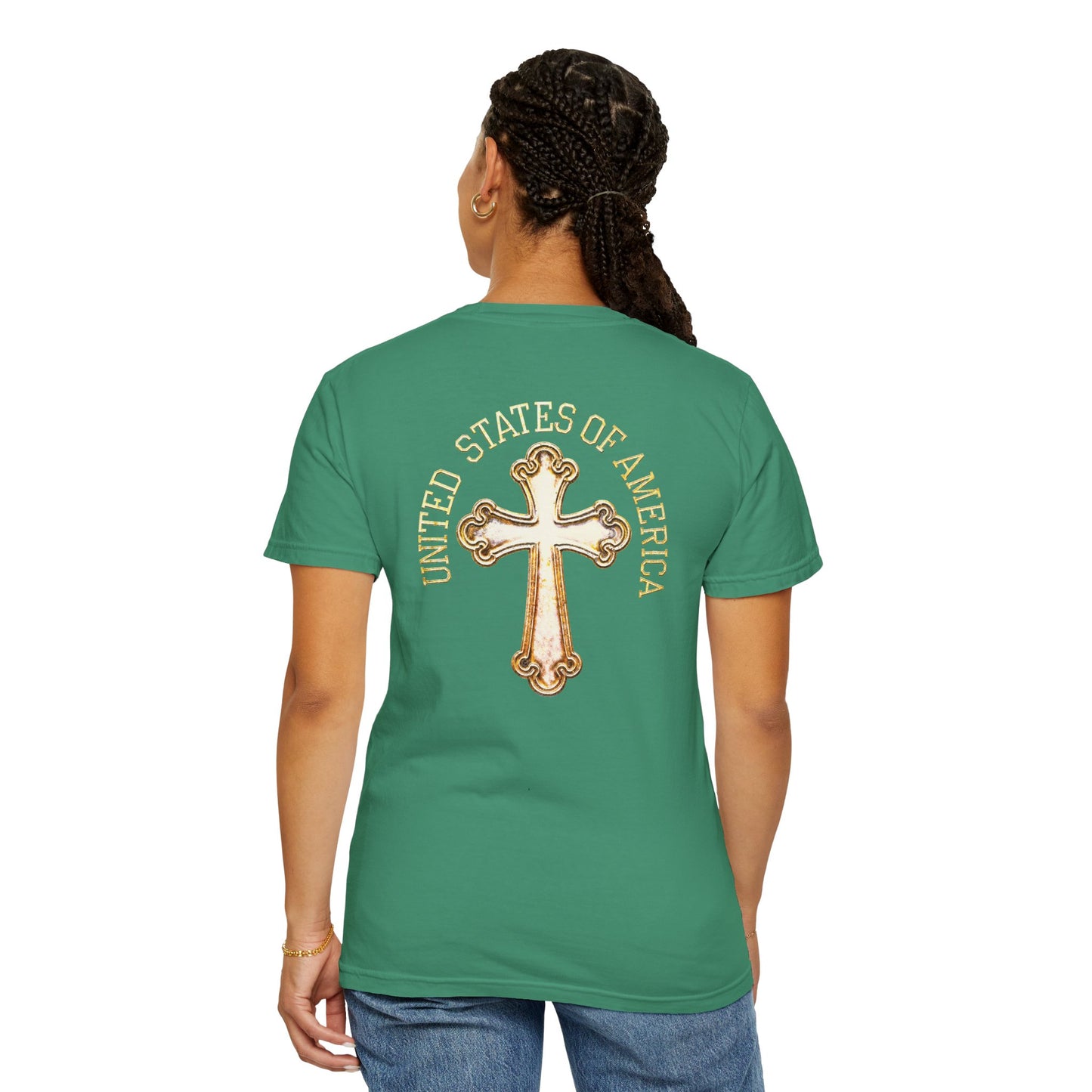 "USA Gold Cross", Unisex T-shirt