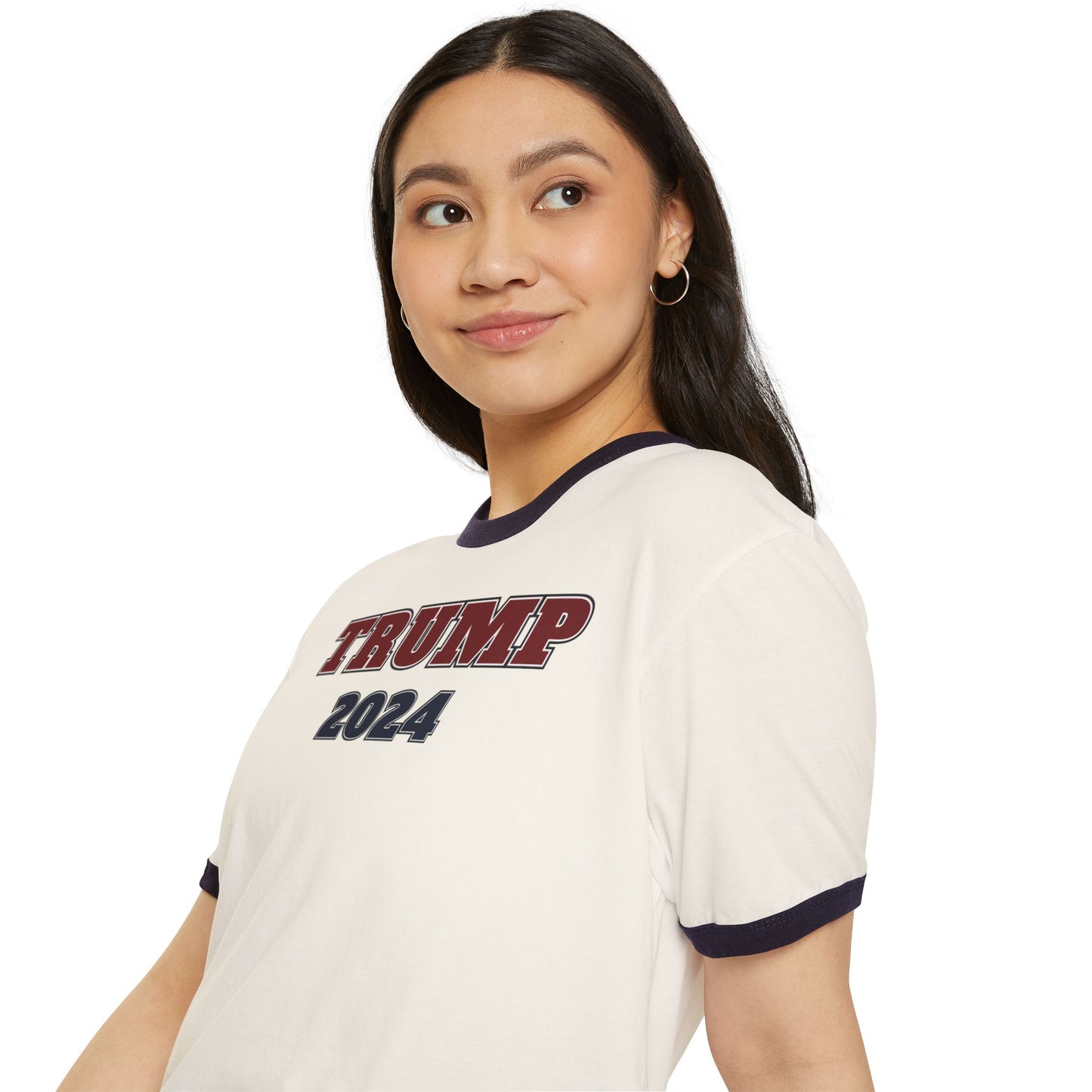 "TRUMP - 2024", Unisex Cotton Ringer T-Shirt - Historical Collectible