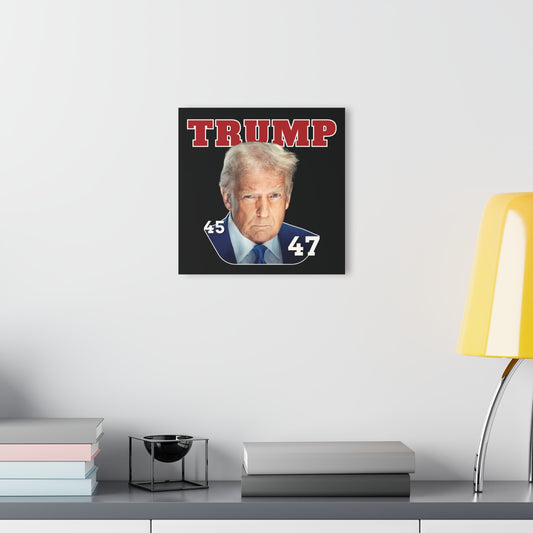 "Trump 45-47", Acrylic Wall Prints (French Cleat Hanging) (Void Black)