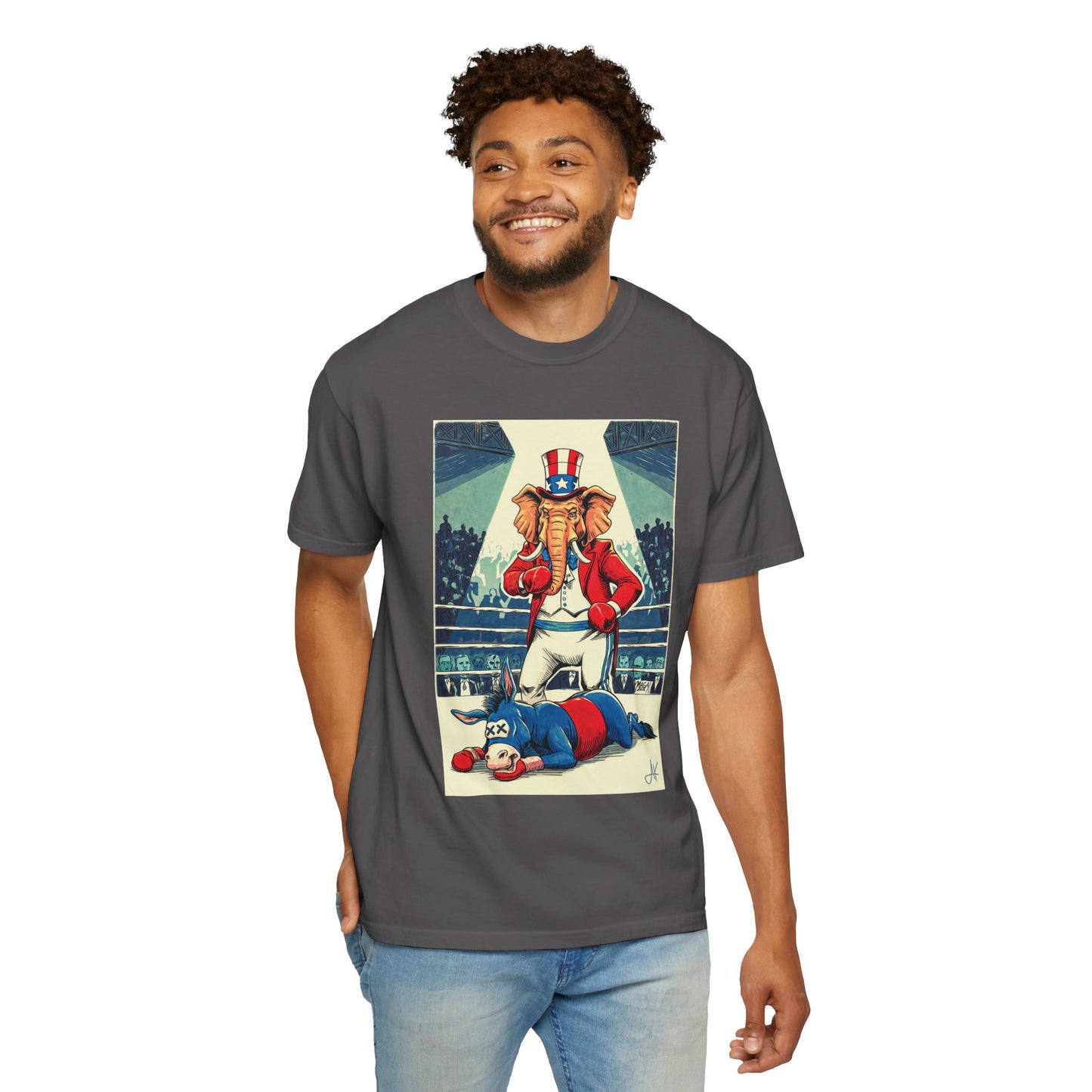 "Brutal Woke Knockout 2024", Unisex T-shirt (Dark Colors)