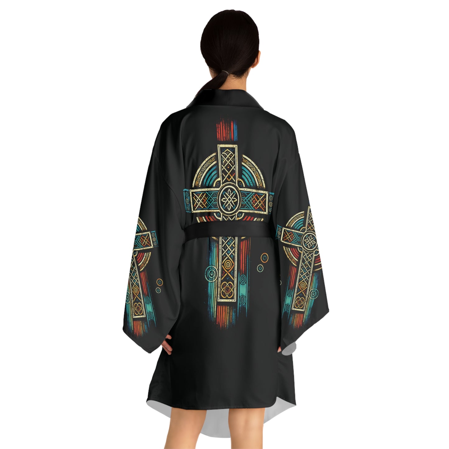 "Ancestral Faith", Long Sleeve Kimono Robe