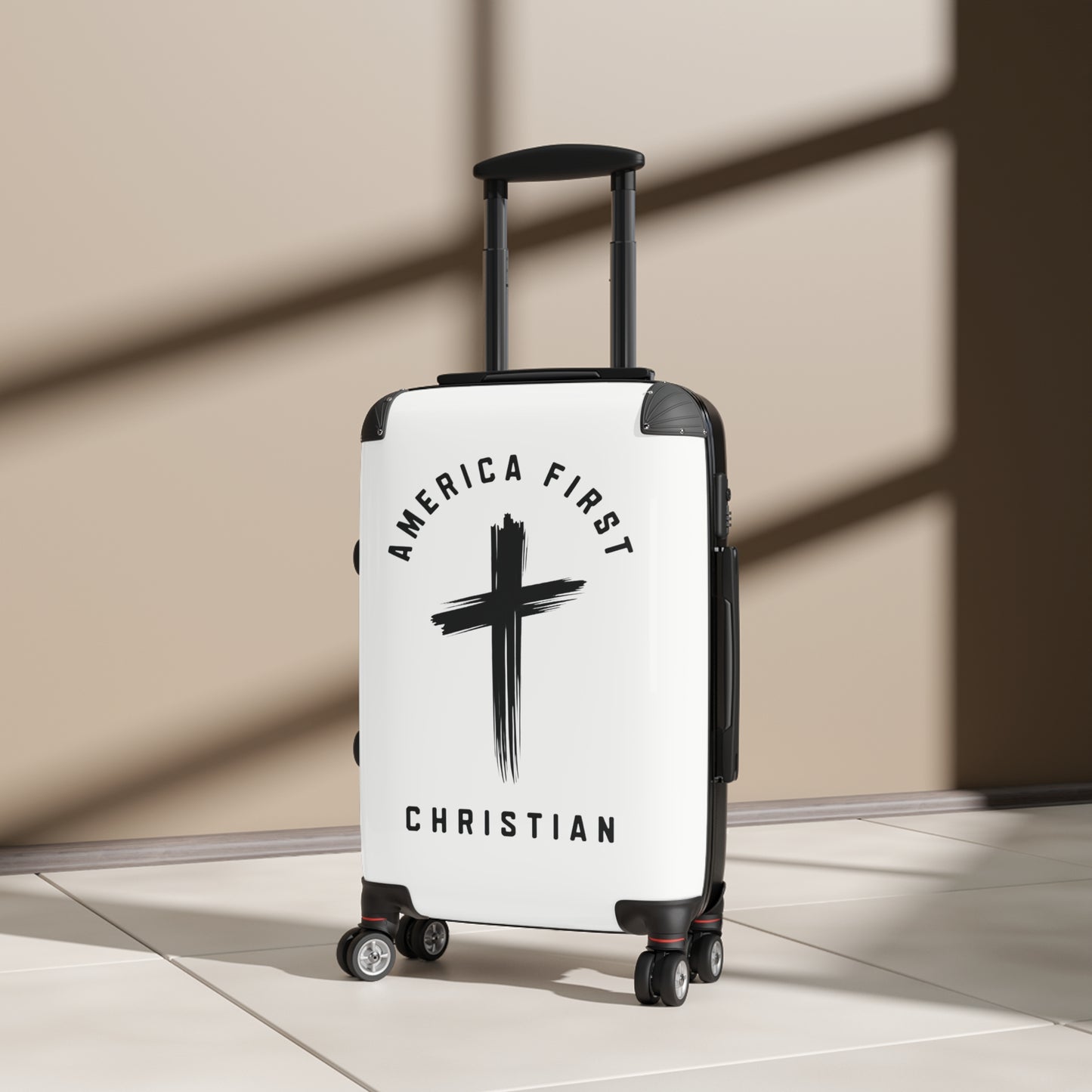 "America First Christian" #05 Suitcases (Alabaster White)