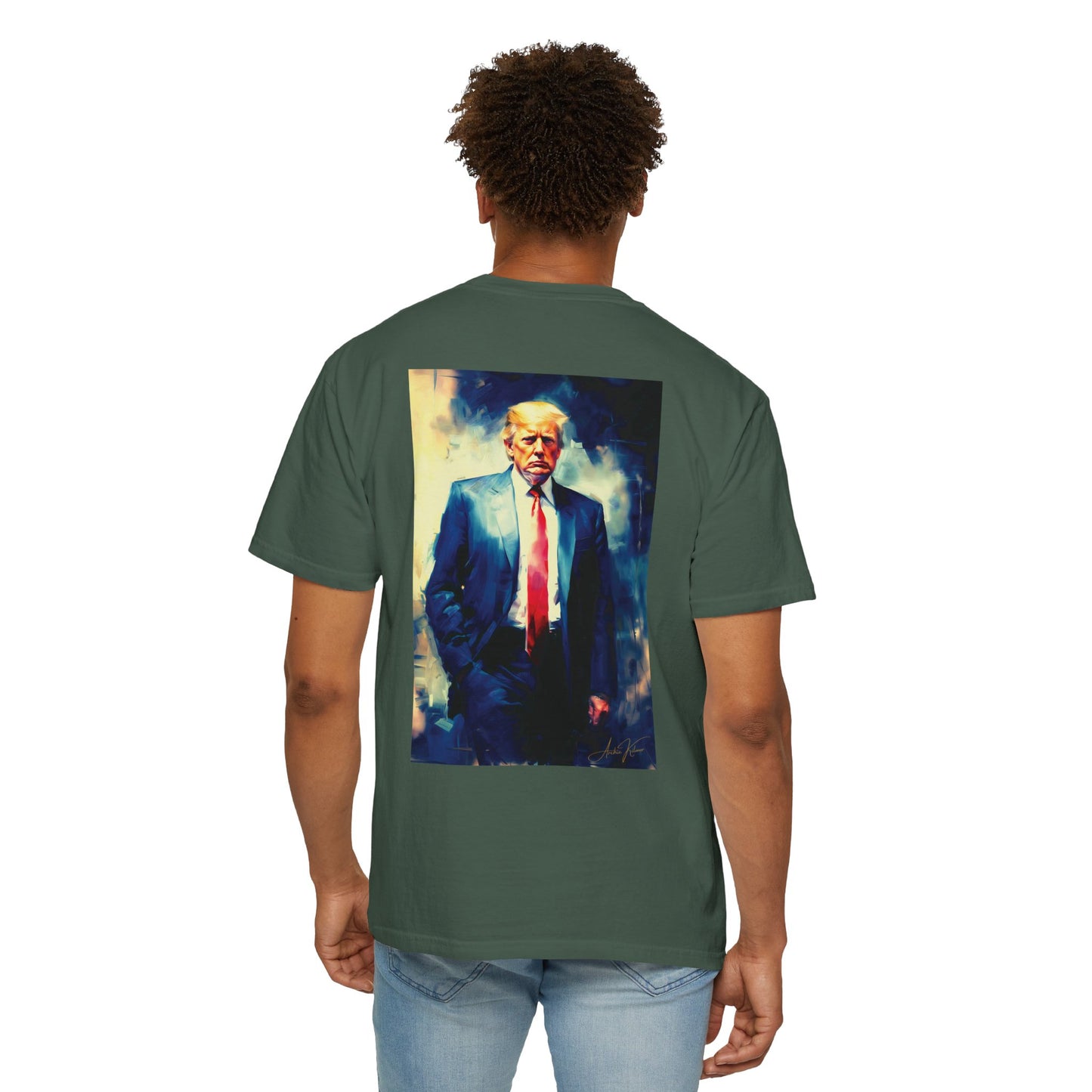 "Trump Portrait No. 6", Unisex T-shirt (Dark Colors)