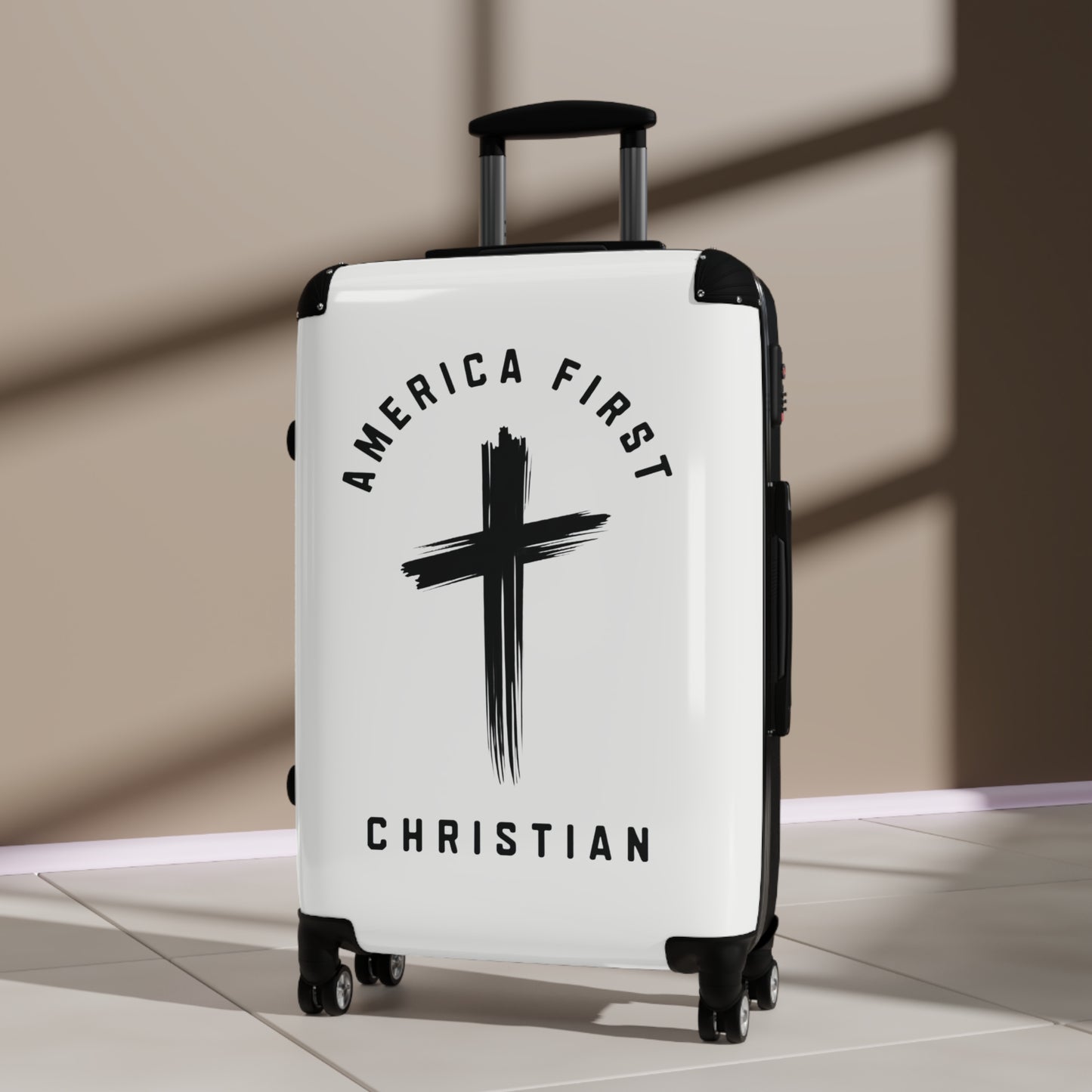 "America First Christian" #05 Suitcases (Alabaster White)