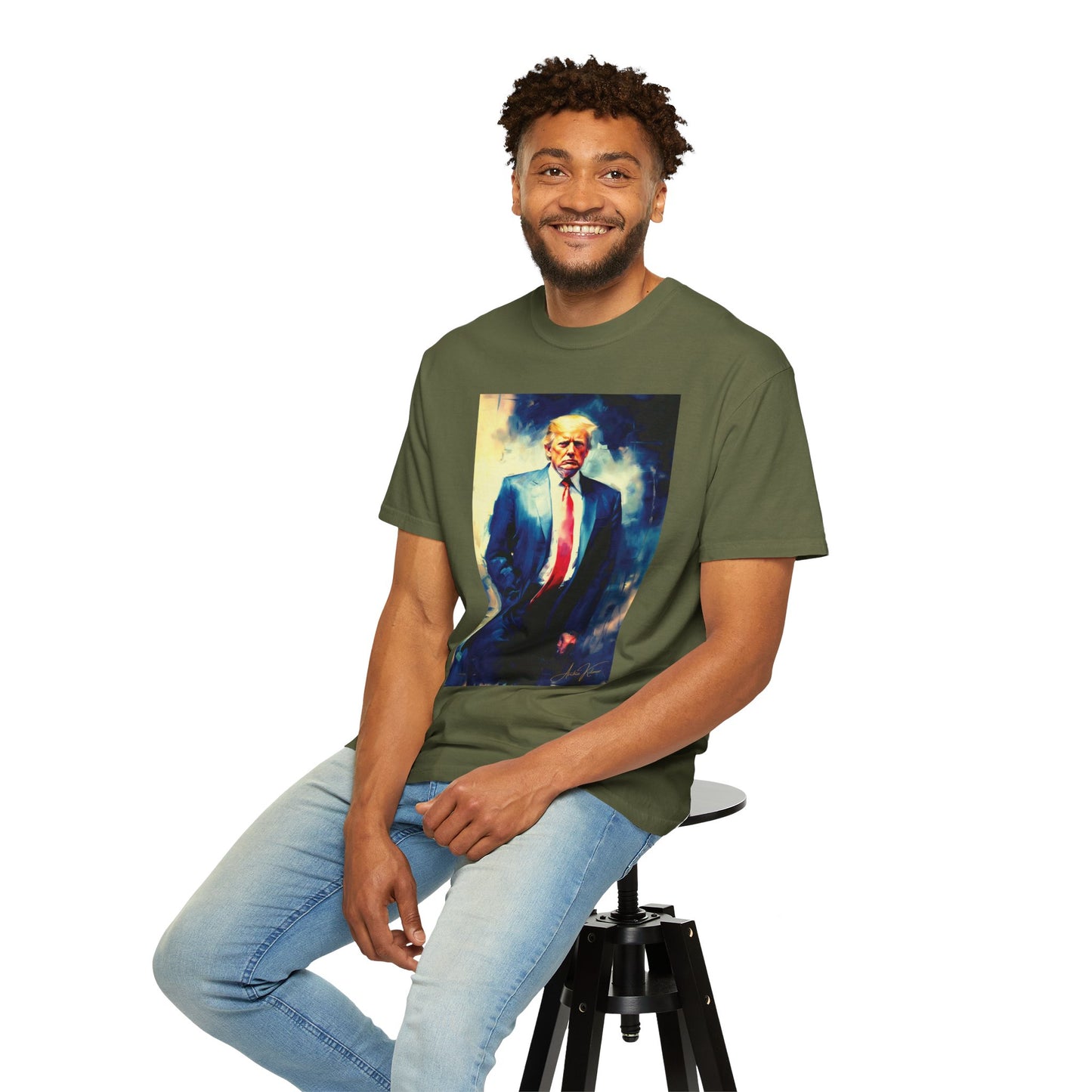 "Trump Portrait No. 6", Unisex T-shirt (Dark Colors)